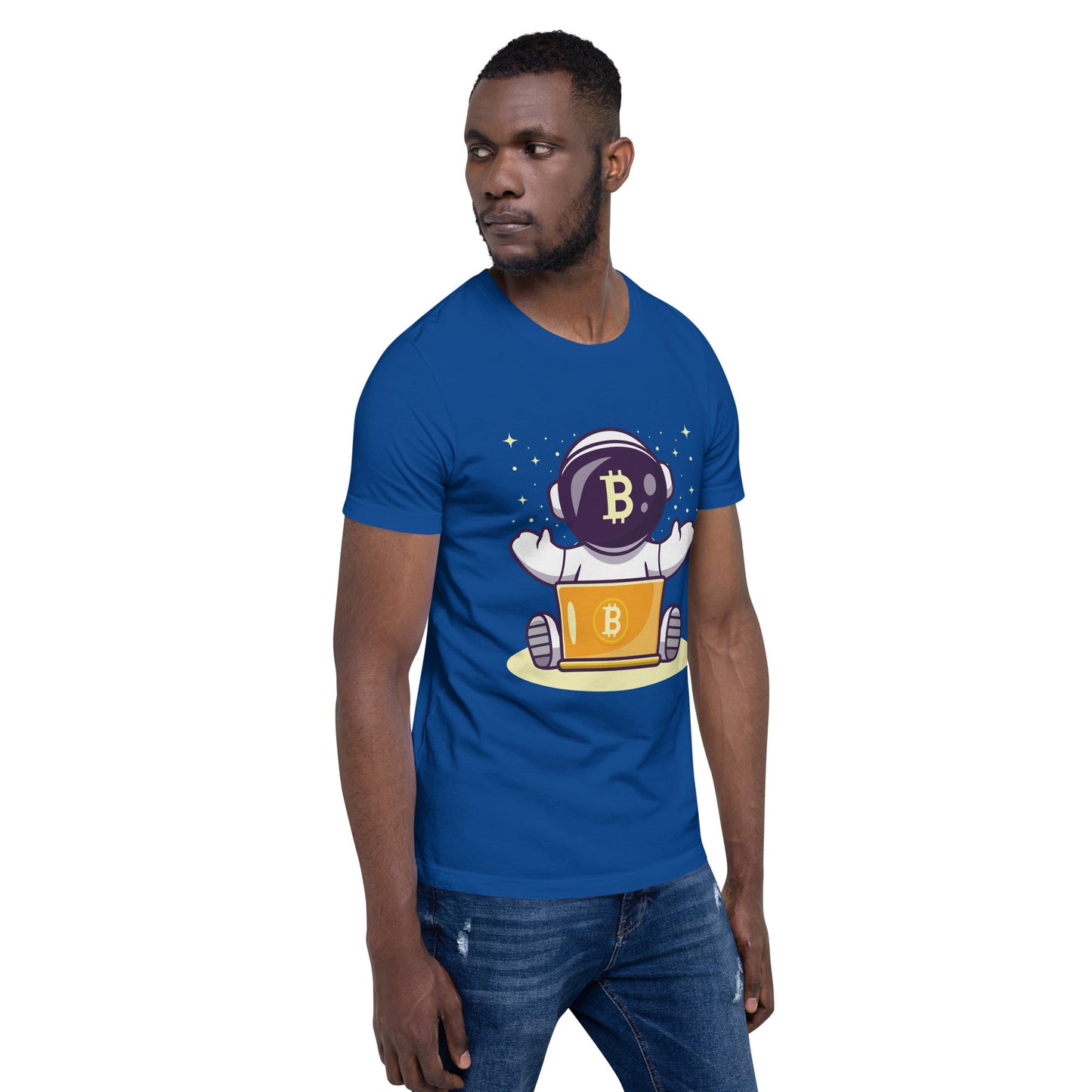 Bitcoin Astronaut - Unisex t-shirt by DarkByteGear