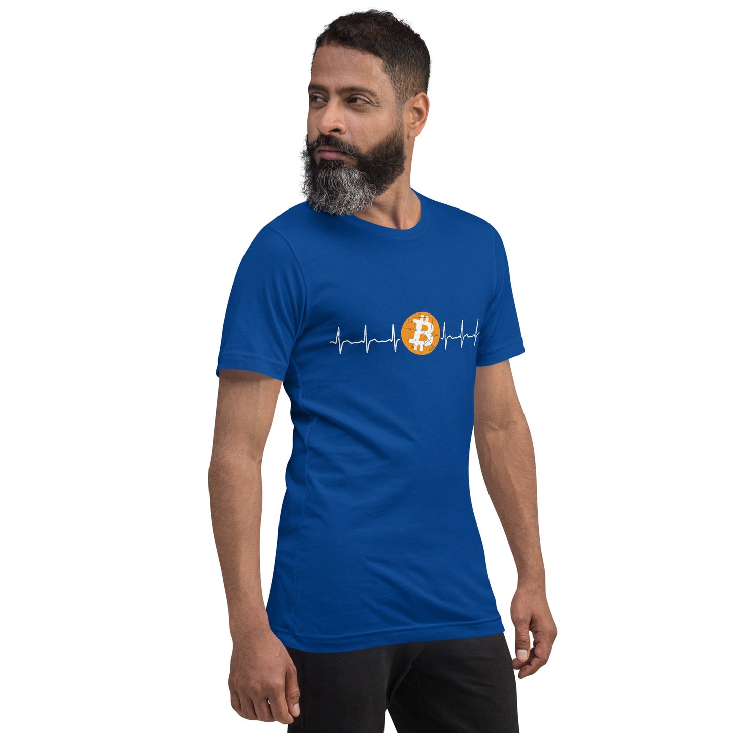 Bitcoin Heartbeat - Unisex t-shirt by DarkByteGear