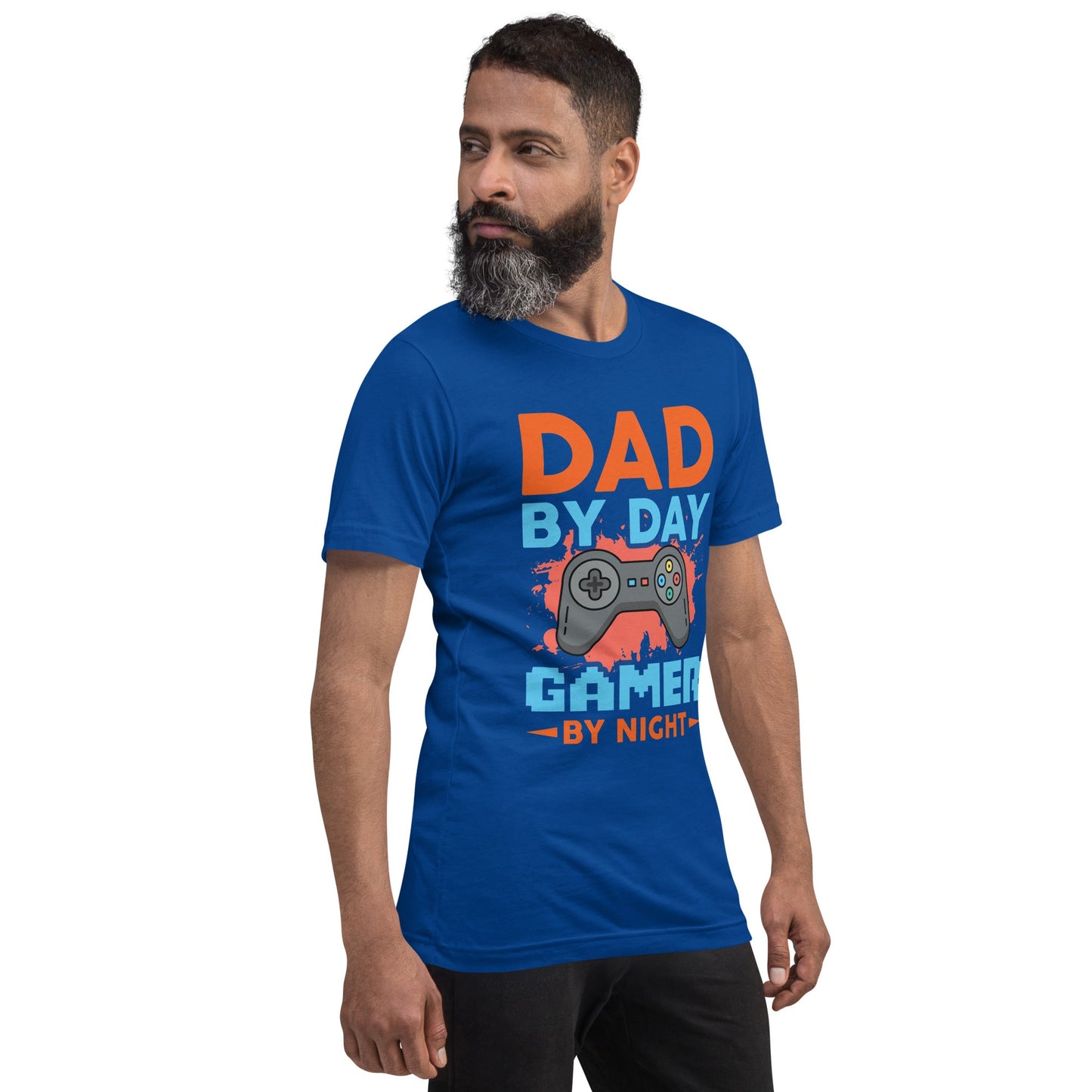 Dad by Day, Gamer by Night - Unisex t-shirt by DarkByteGear