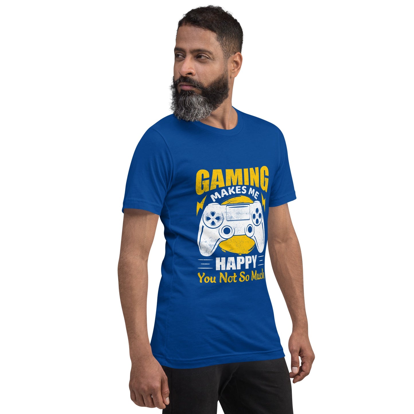 Gaming Makes me Happy (MAHFUZ) - Unisex t-shirt by DarkByteGear