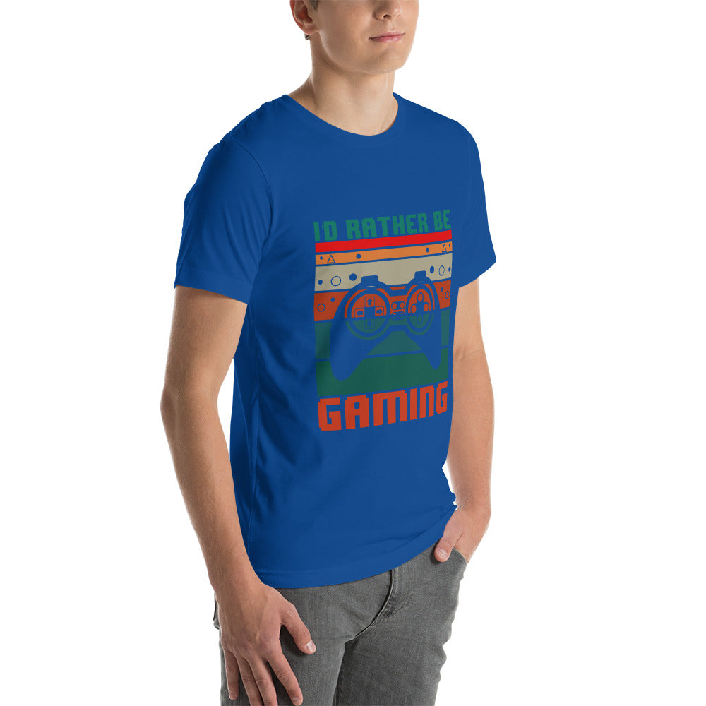 I'd rather be Gaming - Unisex t-shirt by DarkByteGear