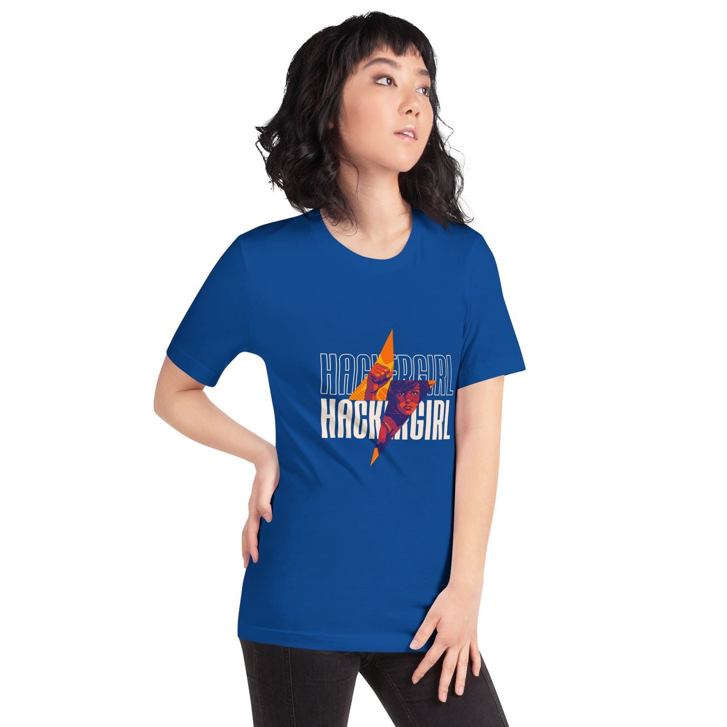 Hacker Girl V1 - Unisex t-shirt by DarkByteGear