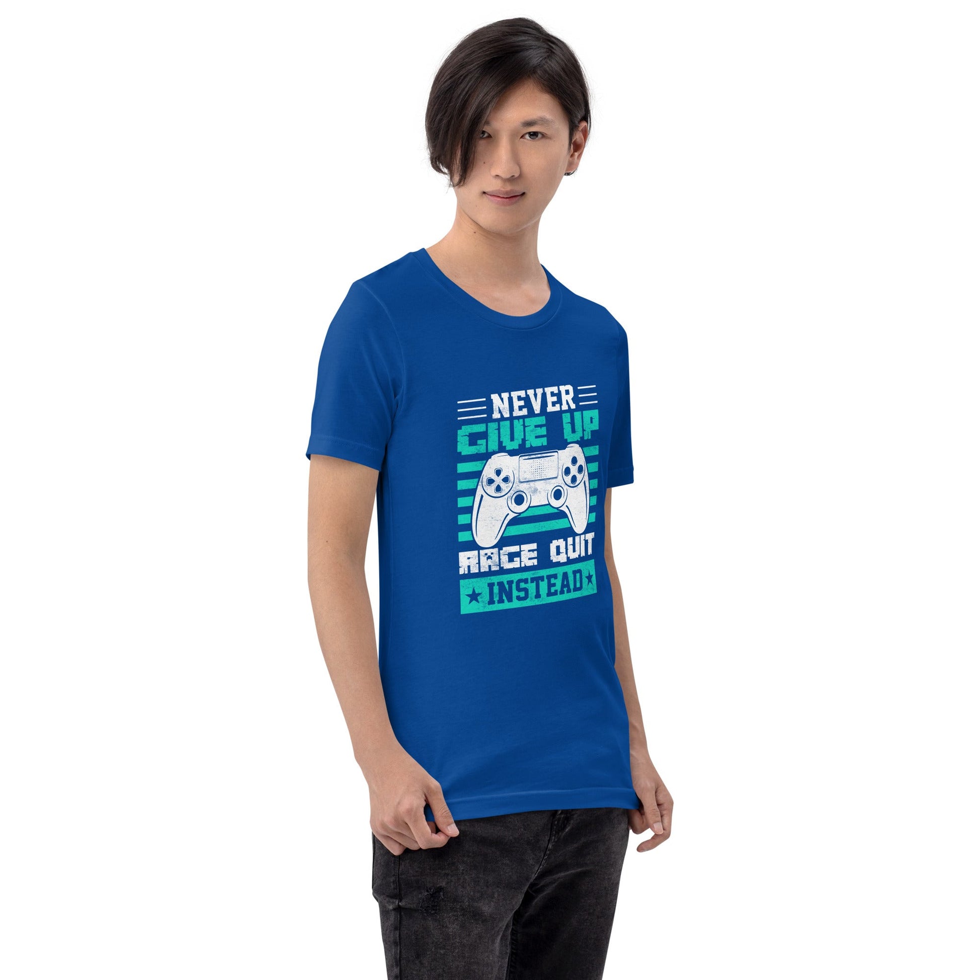 Never Give Up! Arge Quit - Unisex t-shirt by DarkByteGear