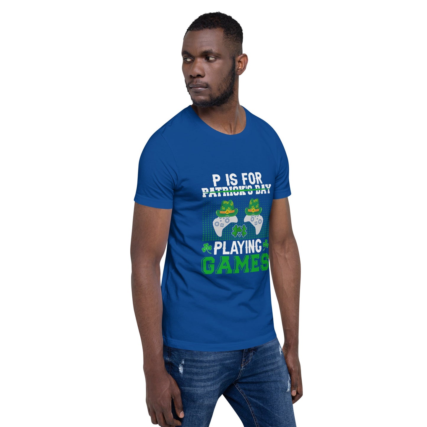 P is for "Playing Games" - Unisex t-shirt by DarkByteGear