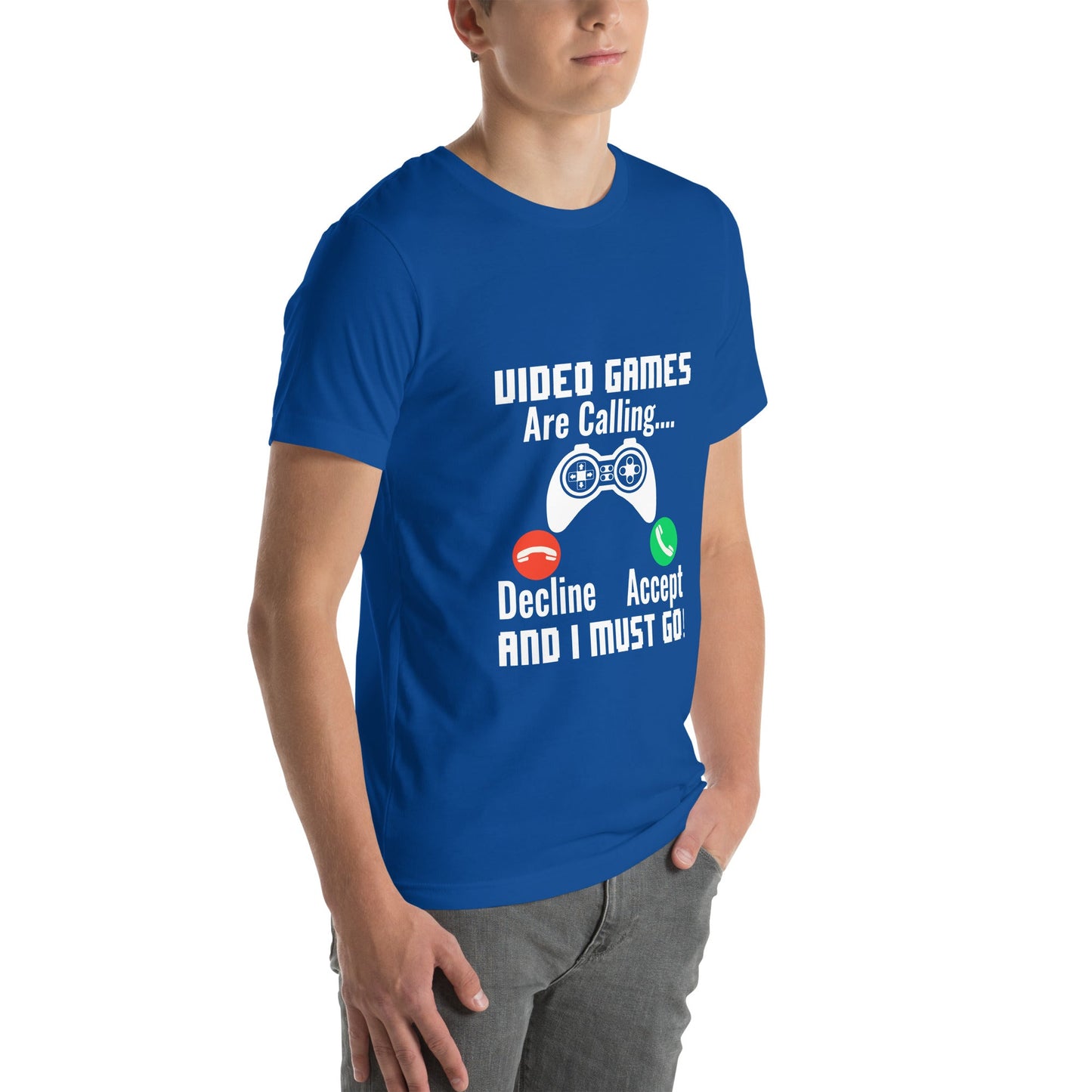 Video Games are Calling and I must Go Rima 18 - Unisex t-shirt by DarkByteGear