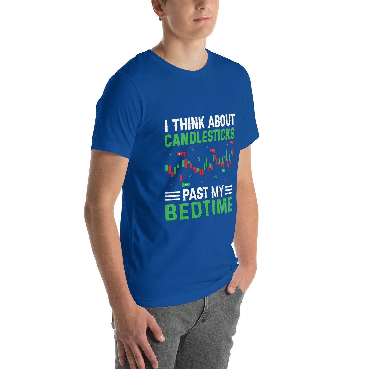 I think about Candle Sticks past my Bedtime - Unisex t-shirt by DarkByteGear