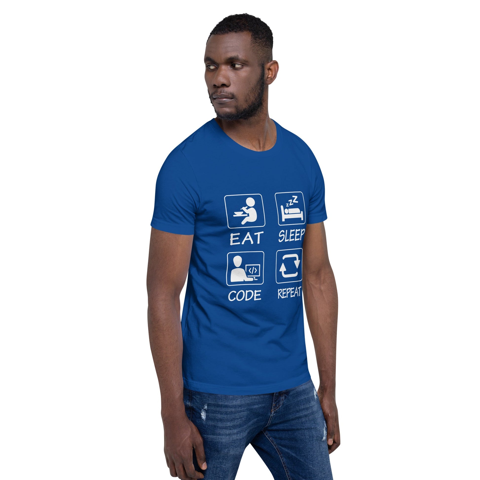 Eat, Sleep, Code, Repeat V1 - Unisex t-shirt by DarkByteGear