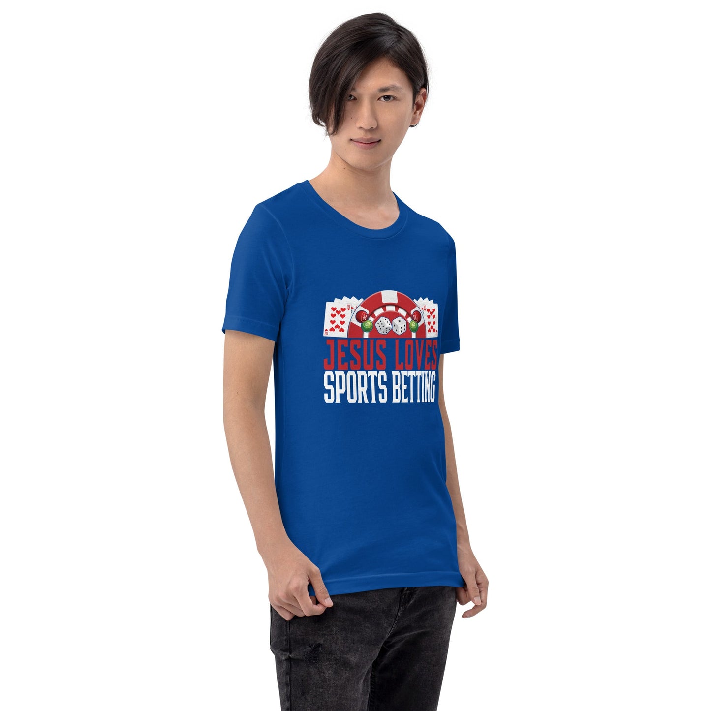 Jesus Loves Sports Betting - Unisex t-shirt by DarkByteGear
