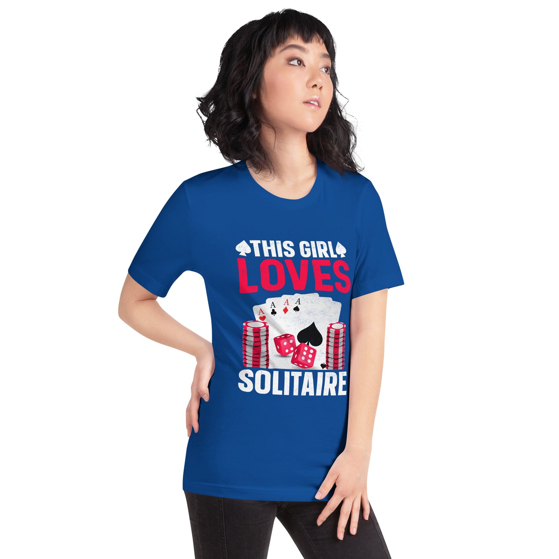 This Girl Loves Solitaire - Unisex t-shirt by DarkByteGear