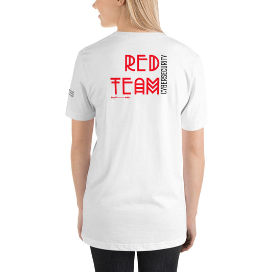 Cyber Security Red Team v5 - Short-Sleeve Unisex T-Shirt (back print) by DarkByteGear