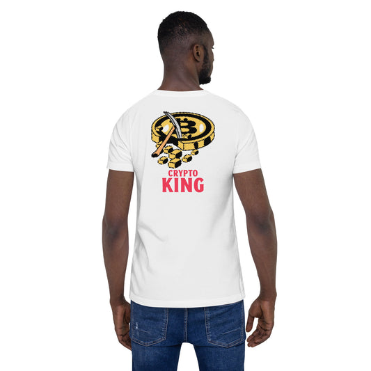 Crypto King - Unisex t-shirt (back print) by DarkByteGear