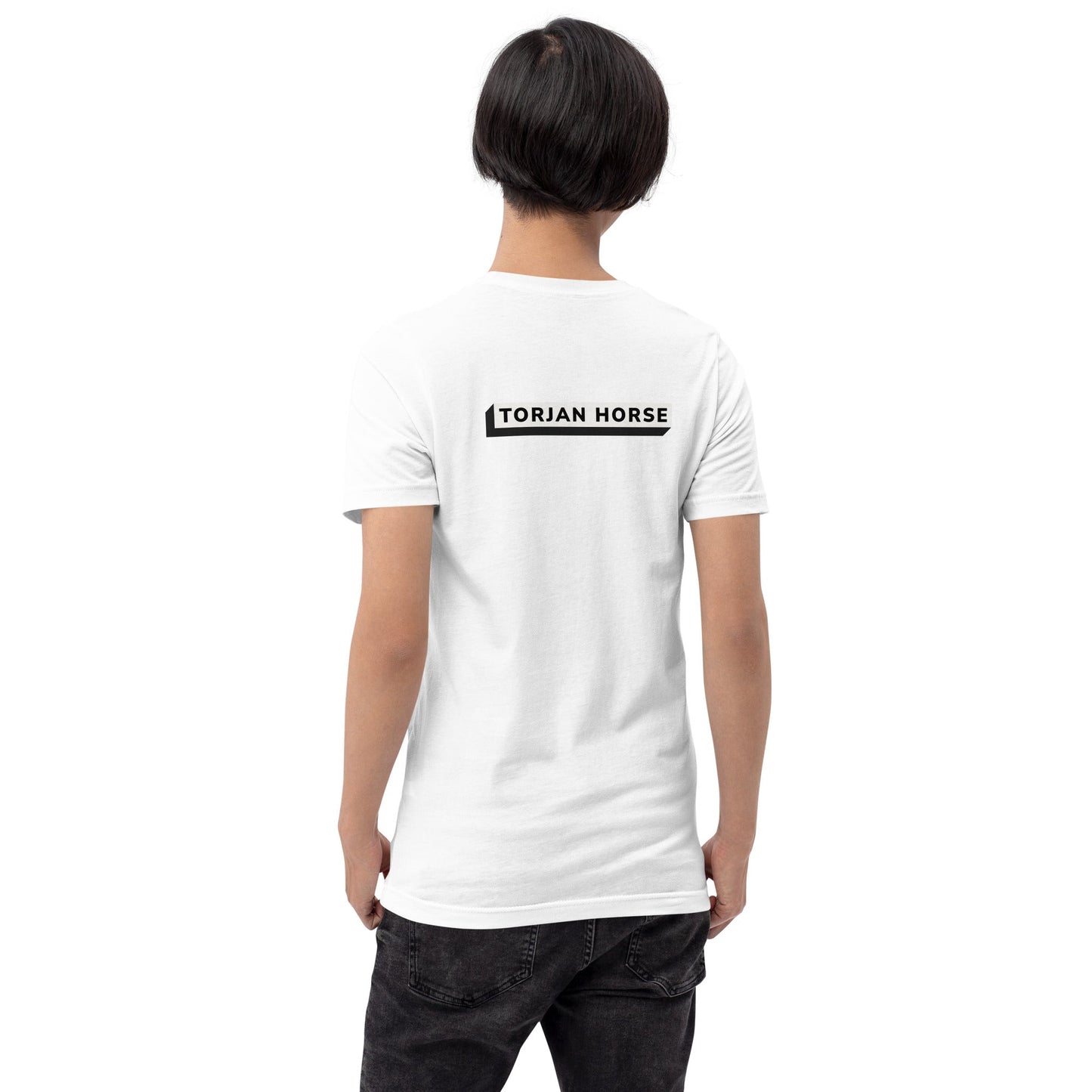 Trojan Horse - Unisex t-shirt (back print) by DarkByteGear