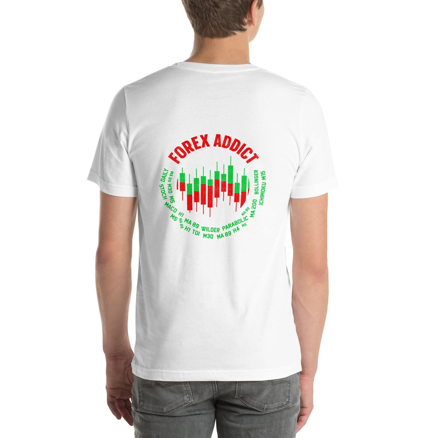 Forex Addict ( RK ) - Unisex t-shirt ( Back Print ) by DarkByteGear