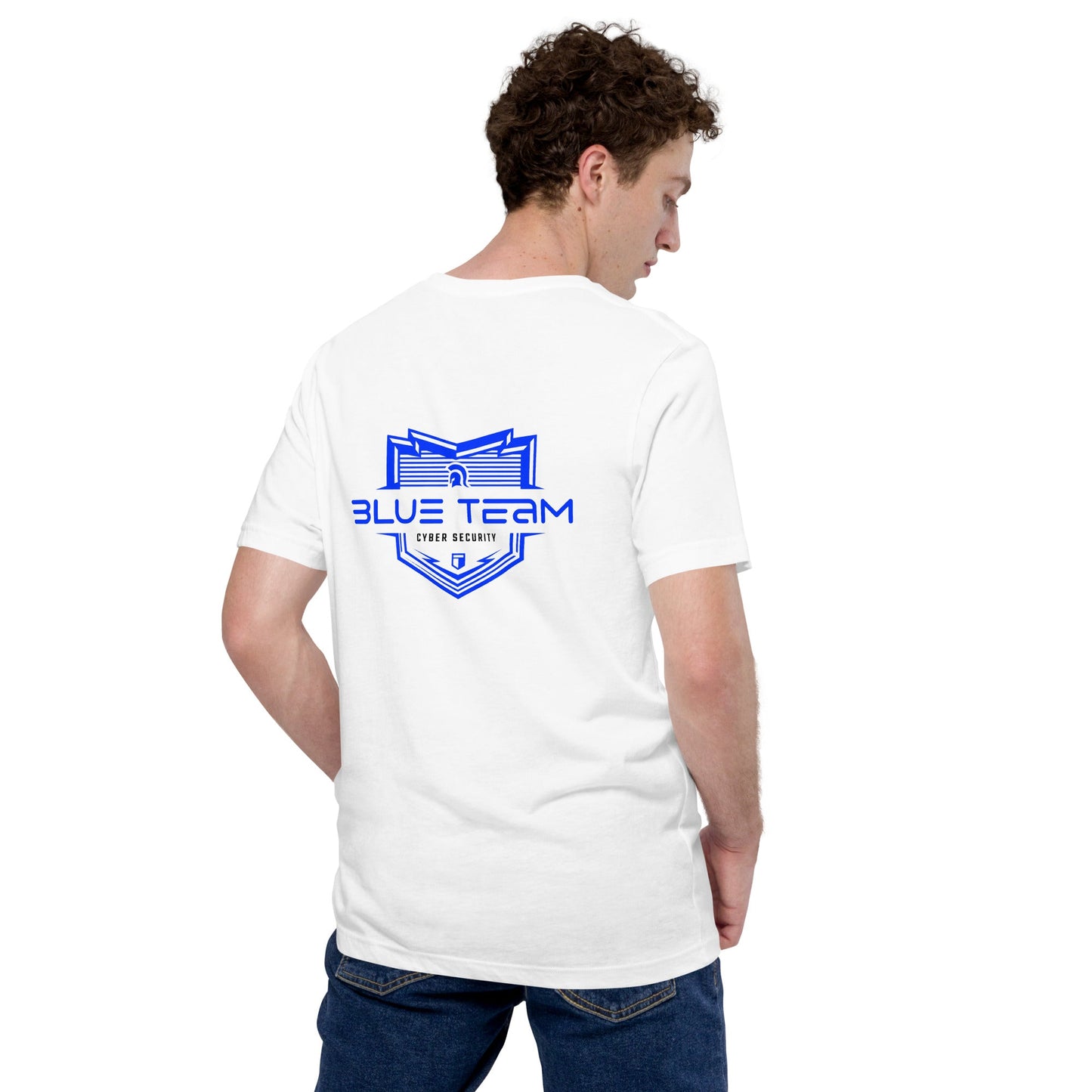 Cyber Security Blue Team V15 - Unisex t-shirt ( Back Print ) by DarkByteGear