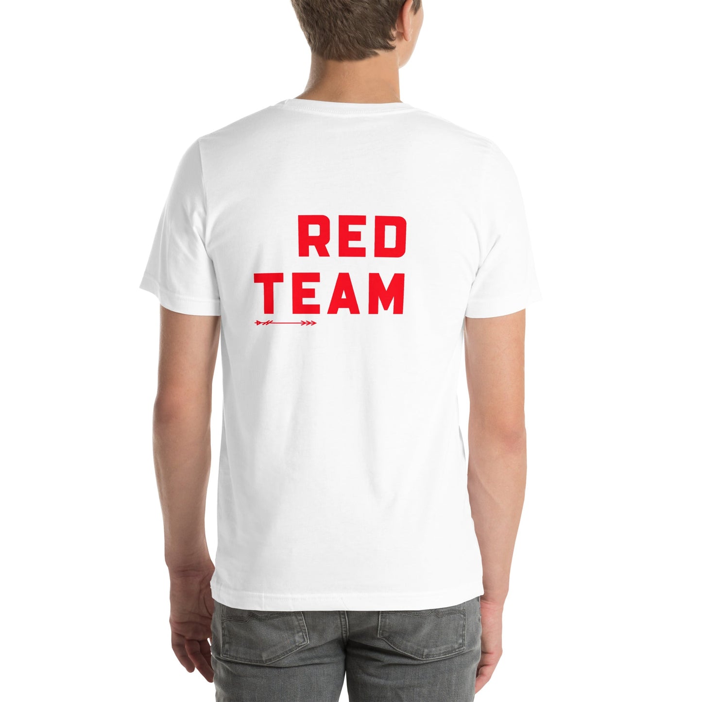 Cyber Security Red Team V8 - Unisex t-shirt ( Back Print ) by DarkByteGear