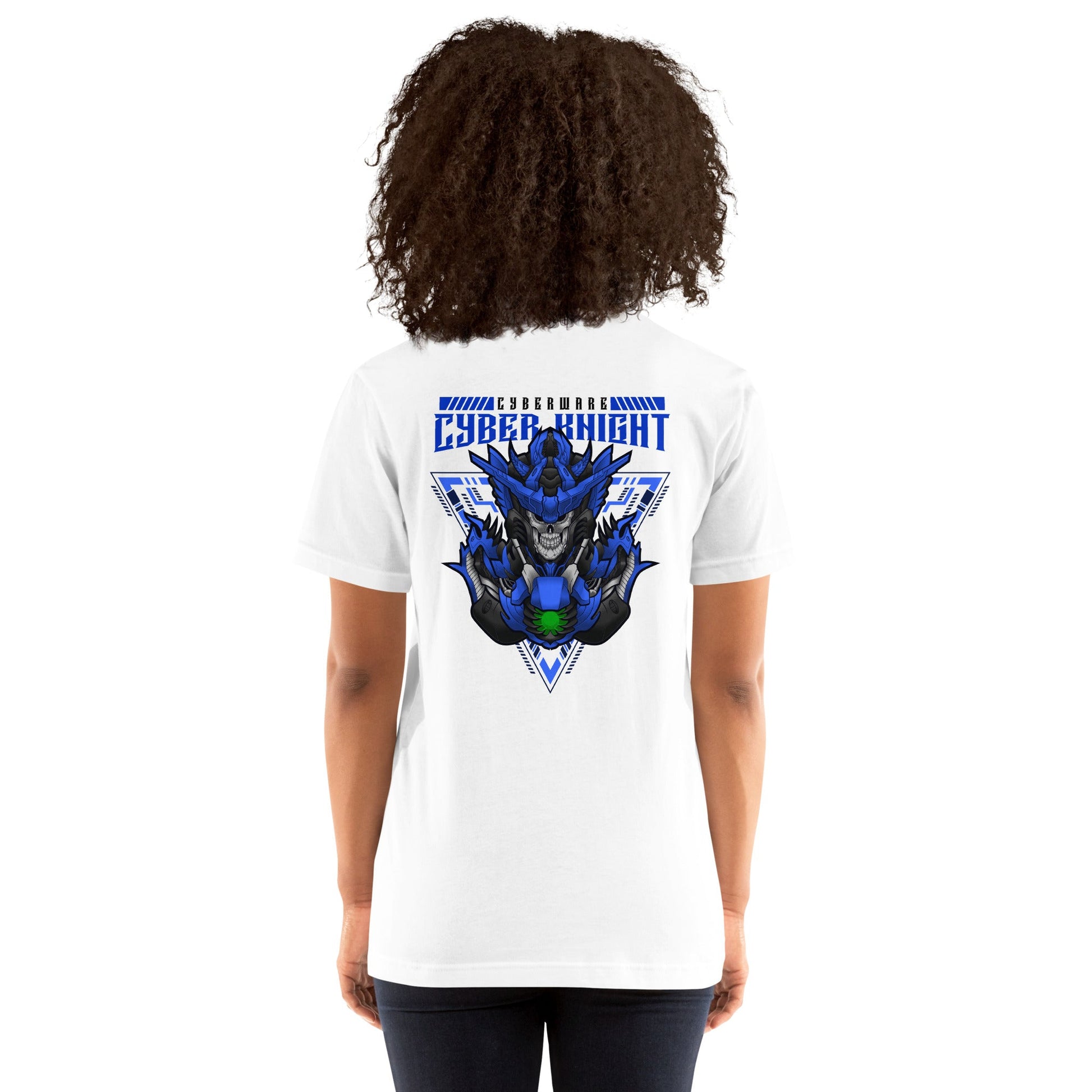 CyberWare Cyber knight - Unisex t-shirt ( Back Print ) by DarkByteGear