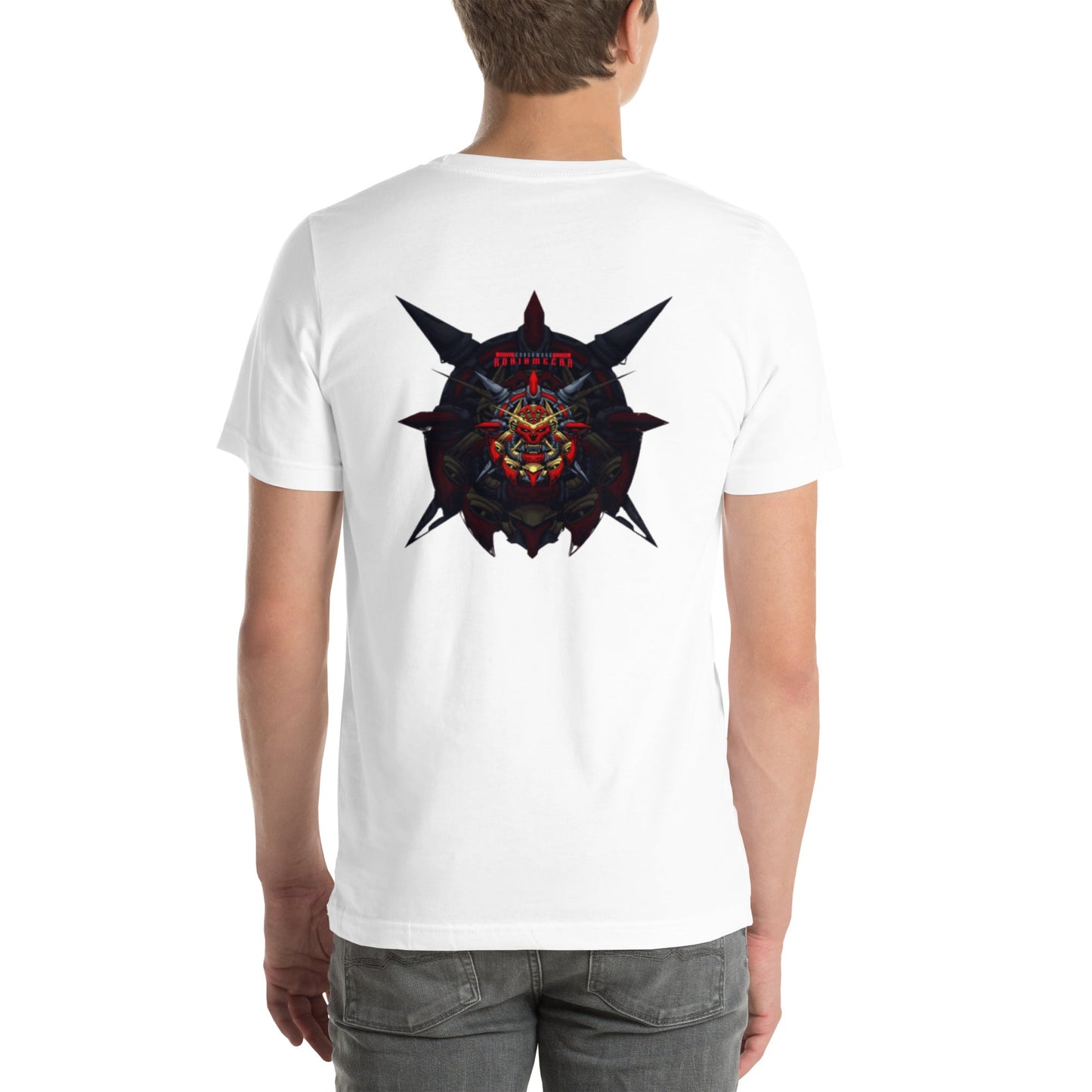 Cyberware Ronin Mecha - Unisex t-shirt ( Back Print ) by DarkByteGear