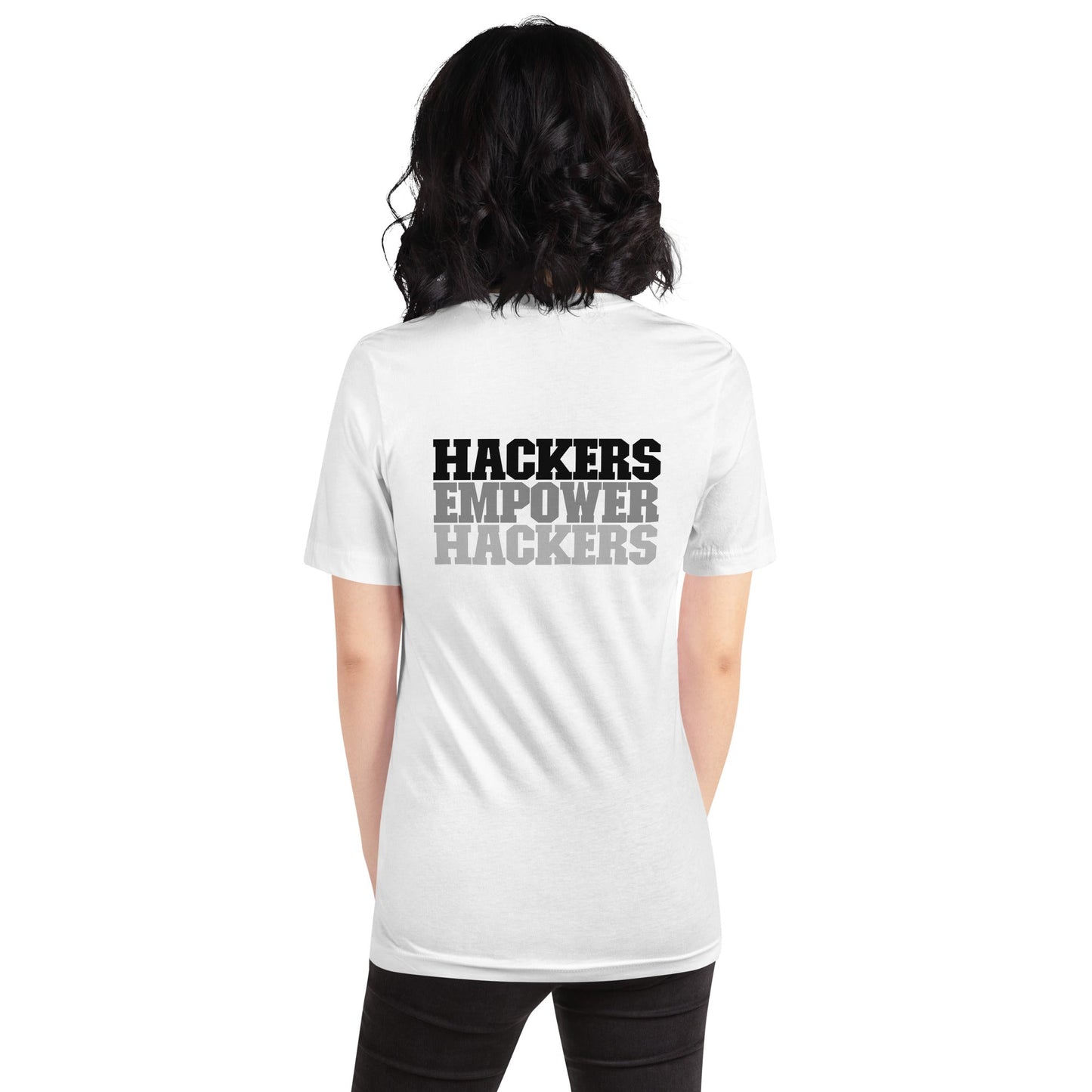Hackers Empower Hackers V2 - Unisex t-shirt ( Back Print ) by DarkByteGear