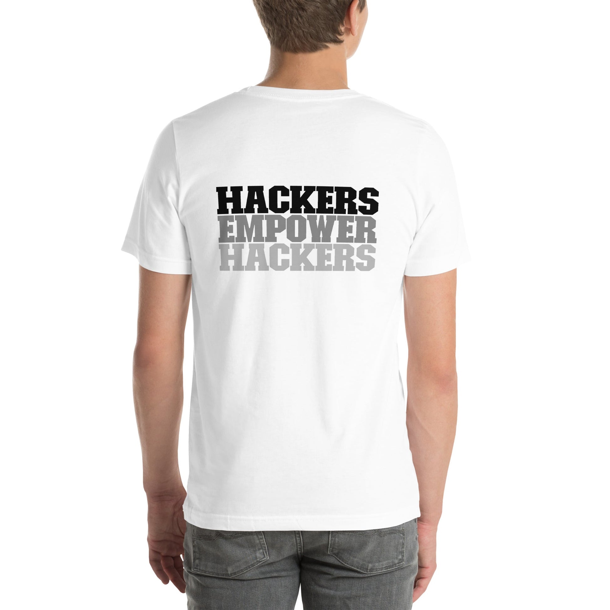 Hackers Empower Hackers V2 - Unisex t-shirt ( Back Print ) by DarkByteGear