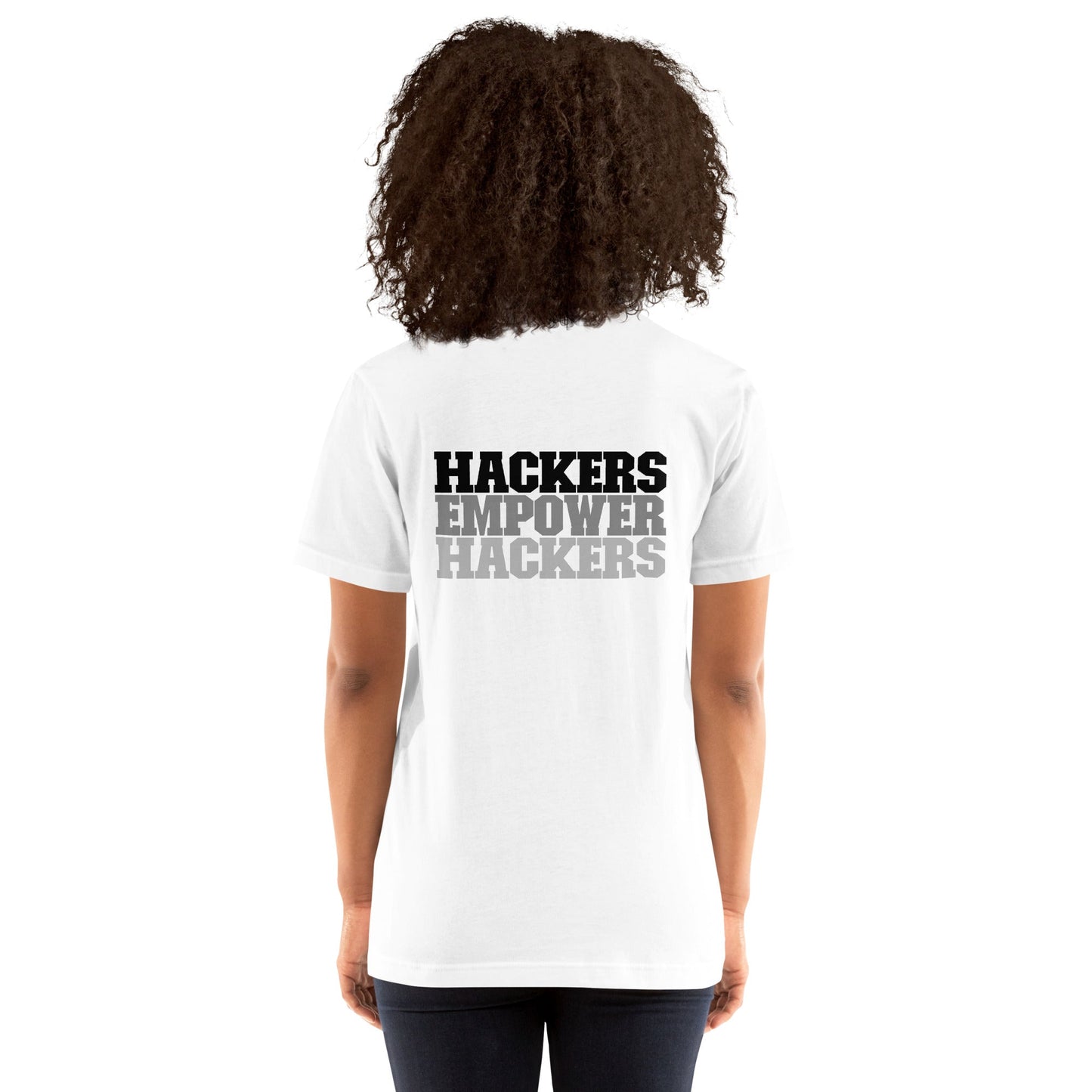 Hackers Empower Hackers V2 - Unisex t-shirt ( Back Print ) by DarkByteGear