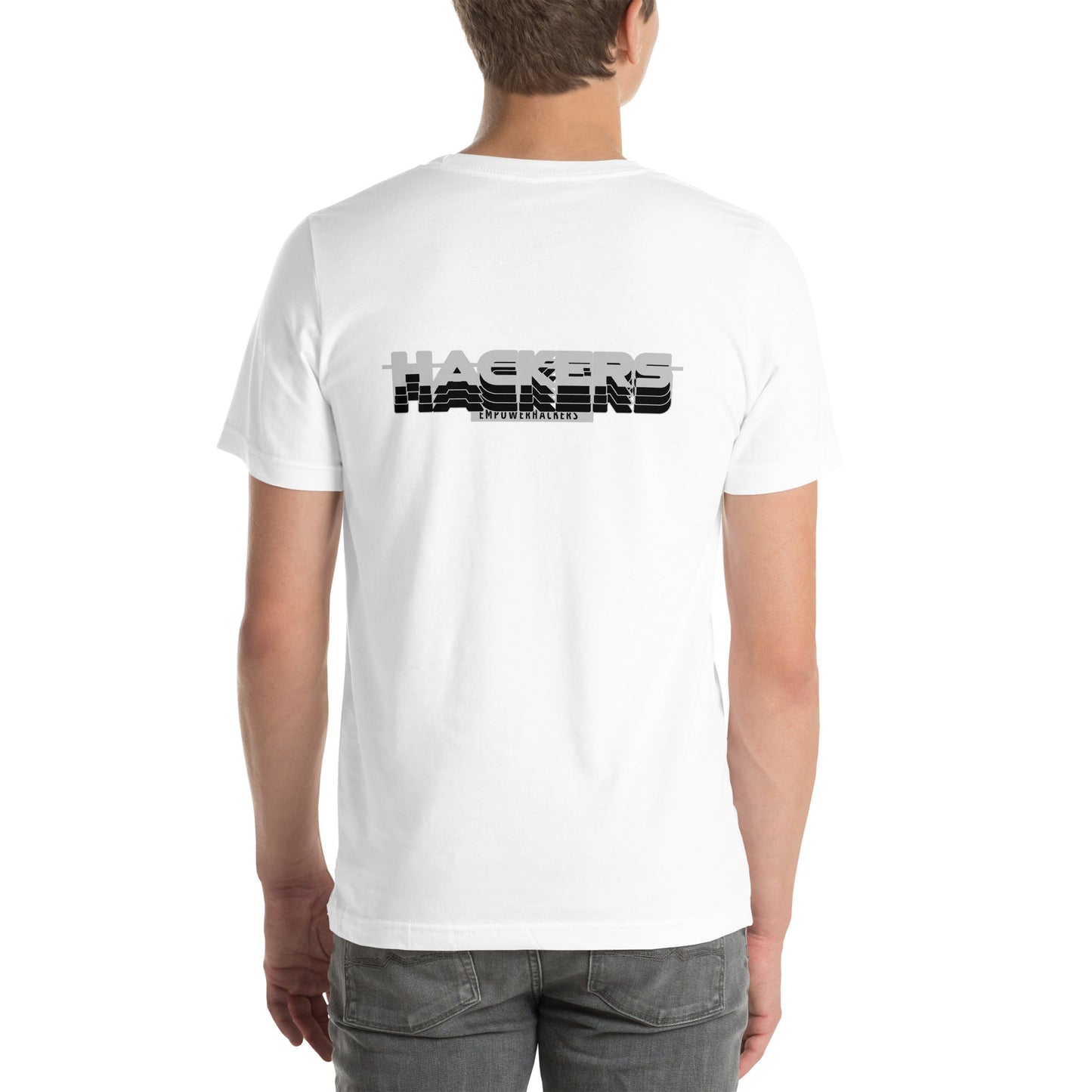 Hackers Empower Hackers V3 - Unisex t-shirt ( Back Print ) by DarkByteGear
