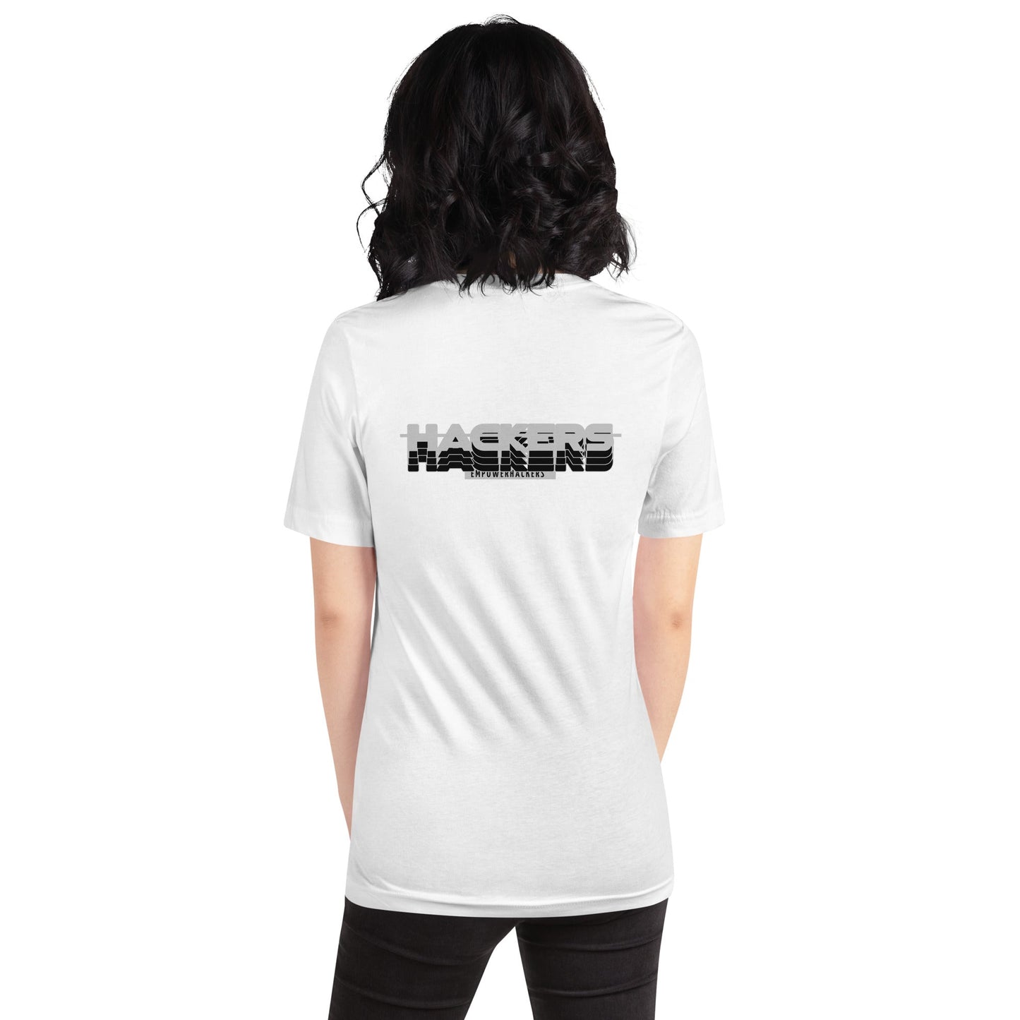 Hackers Empower Hackers V3 - Unisex t-shirt ( Back Print ) by DarkByteGear