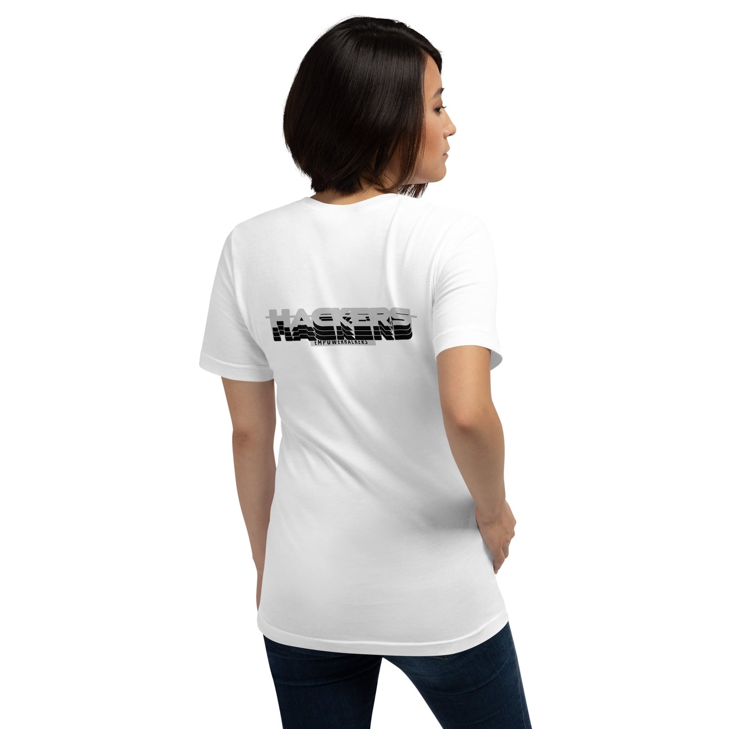 Hackers Empower Hackers V3 - Unisex t-shirt ( Back Print ) by DarkByteGear