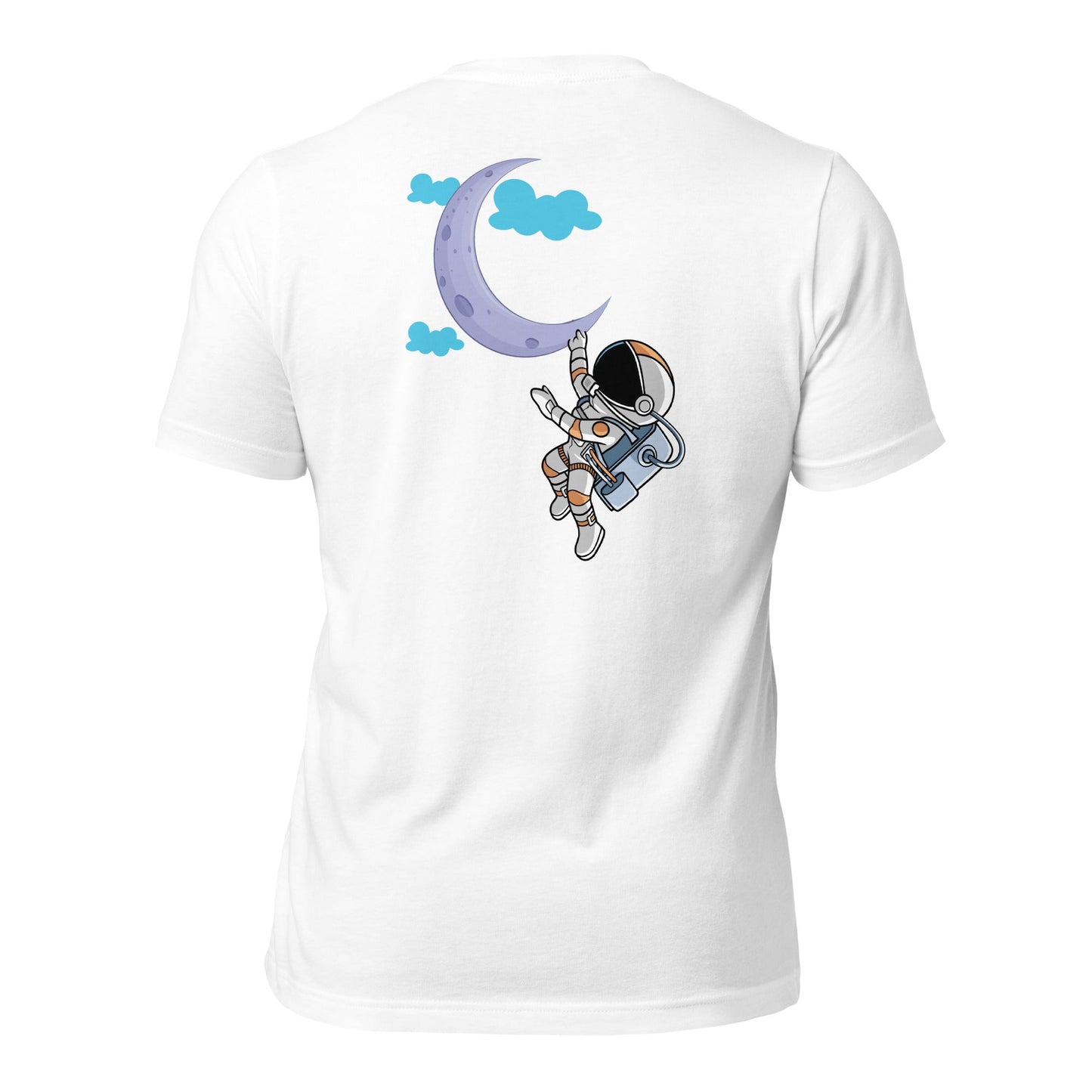Full Moon Astronaut - Unisex t-shirt ( Back Print ) by DarkByteGear