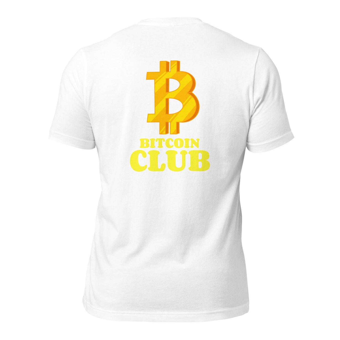 BITCOIN CLUB V5 - Unisex t-shirt ( Back Print ) by DarkByteGear