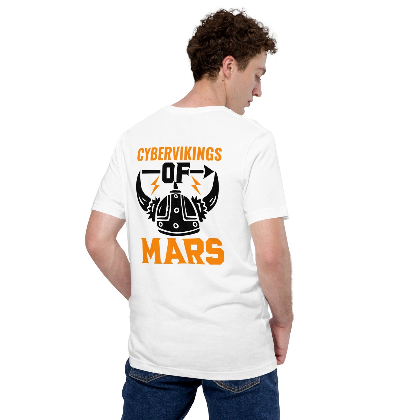 Cyberviking of Mars - Unisex t-shirt ( Back Print ) by DarkByteGear