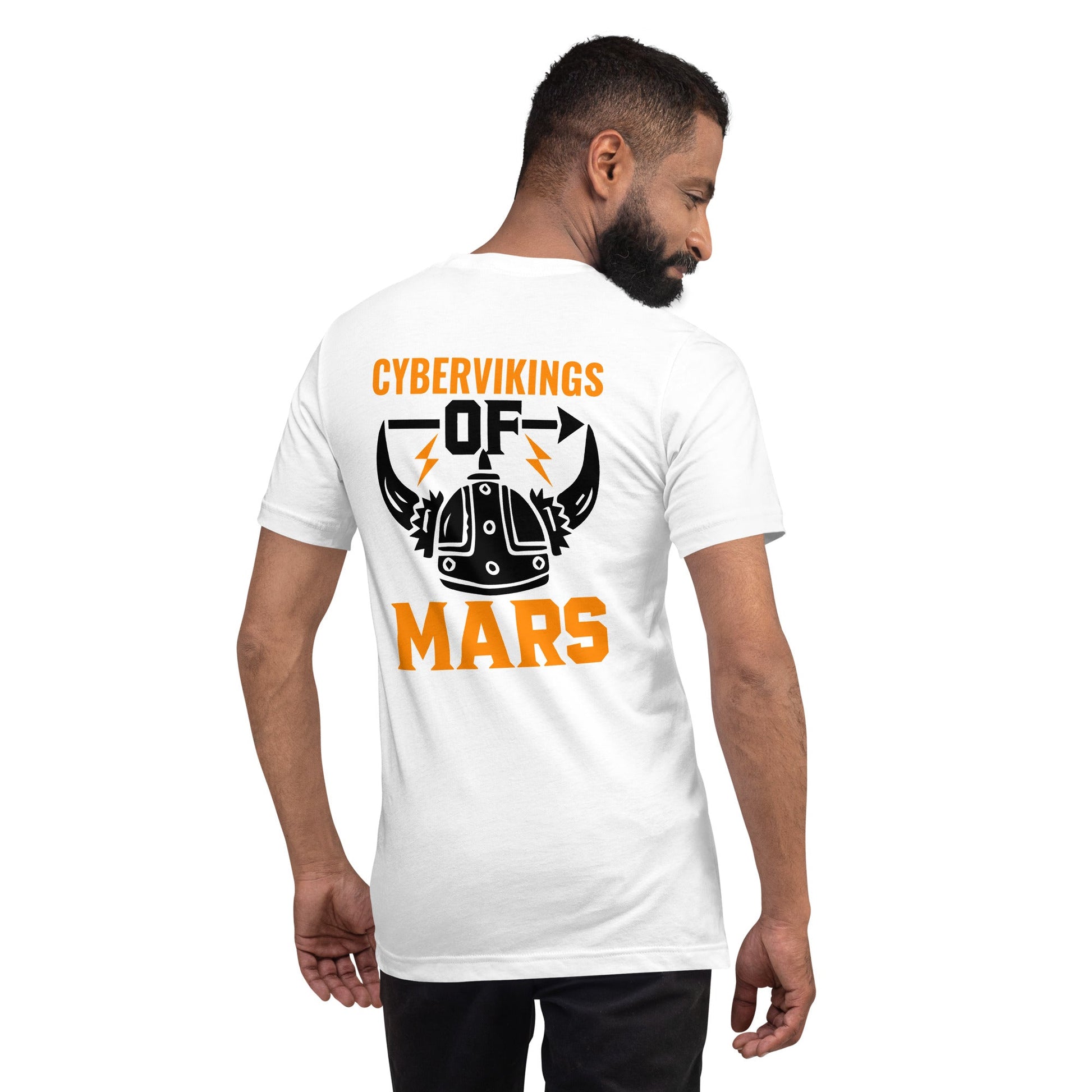 Cyberviking of Mars - Unisex t-shirt ( Back Print ) by DarkByteGear