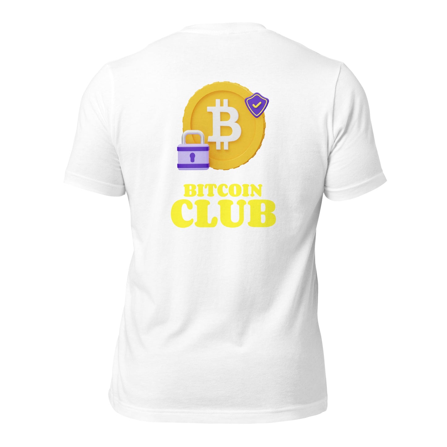 BITCOIN CLUB V7 - Unisex t-shirt ( Back Print ) by DarkByteGear