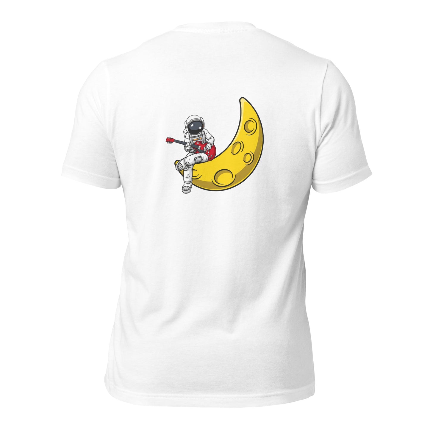 Astronaut Playing - Unisex t-shirt ( Back Print ) by DarkByteGear