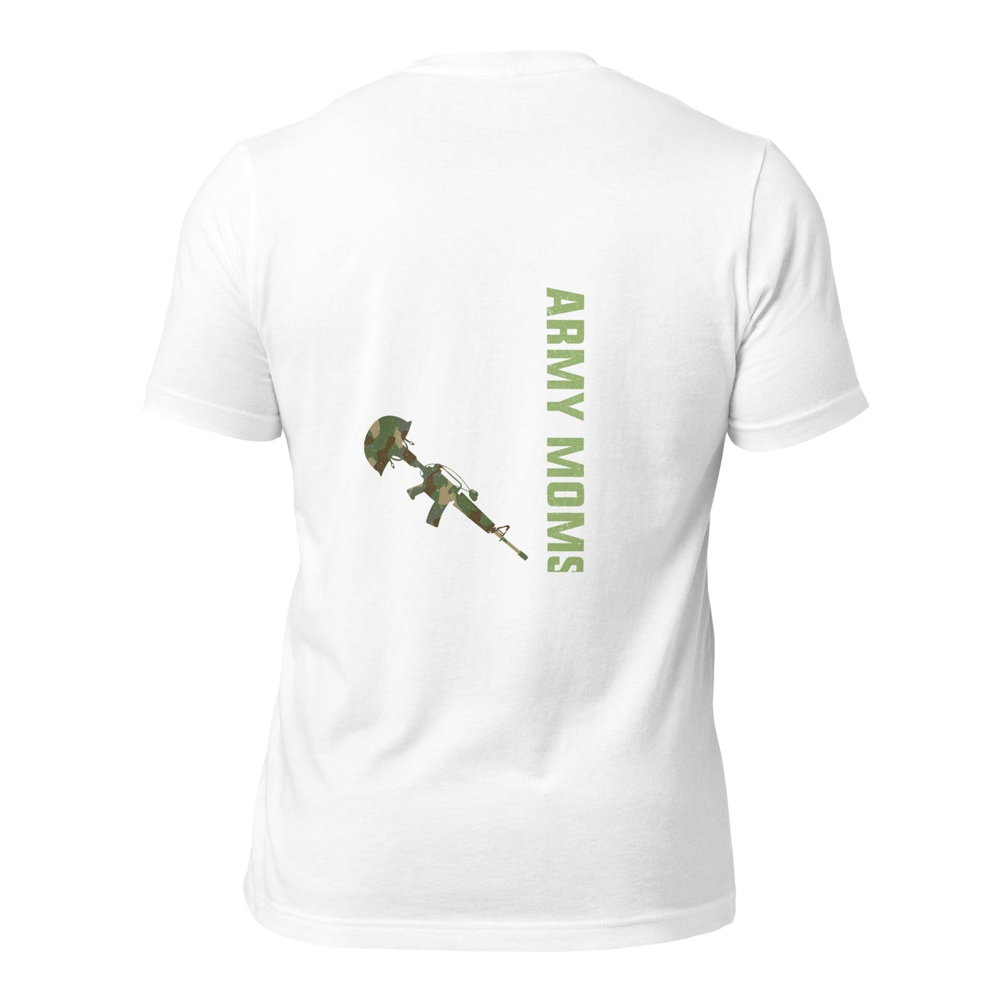 Army Moms, Great Moms promoted - Unisex t-shirt ( Back Print ) by DarkByteGear
