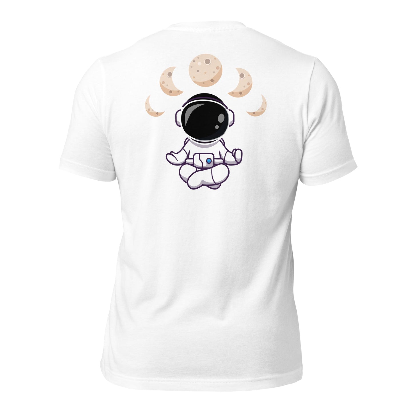 Astronaut Meditation - Unisex t-shirt ( Back Print ) by DarkByteGear