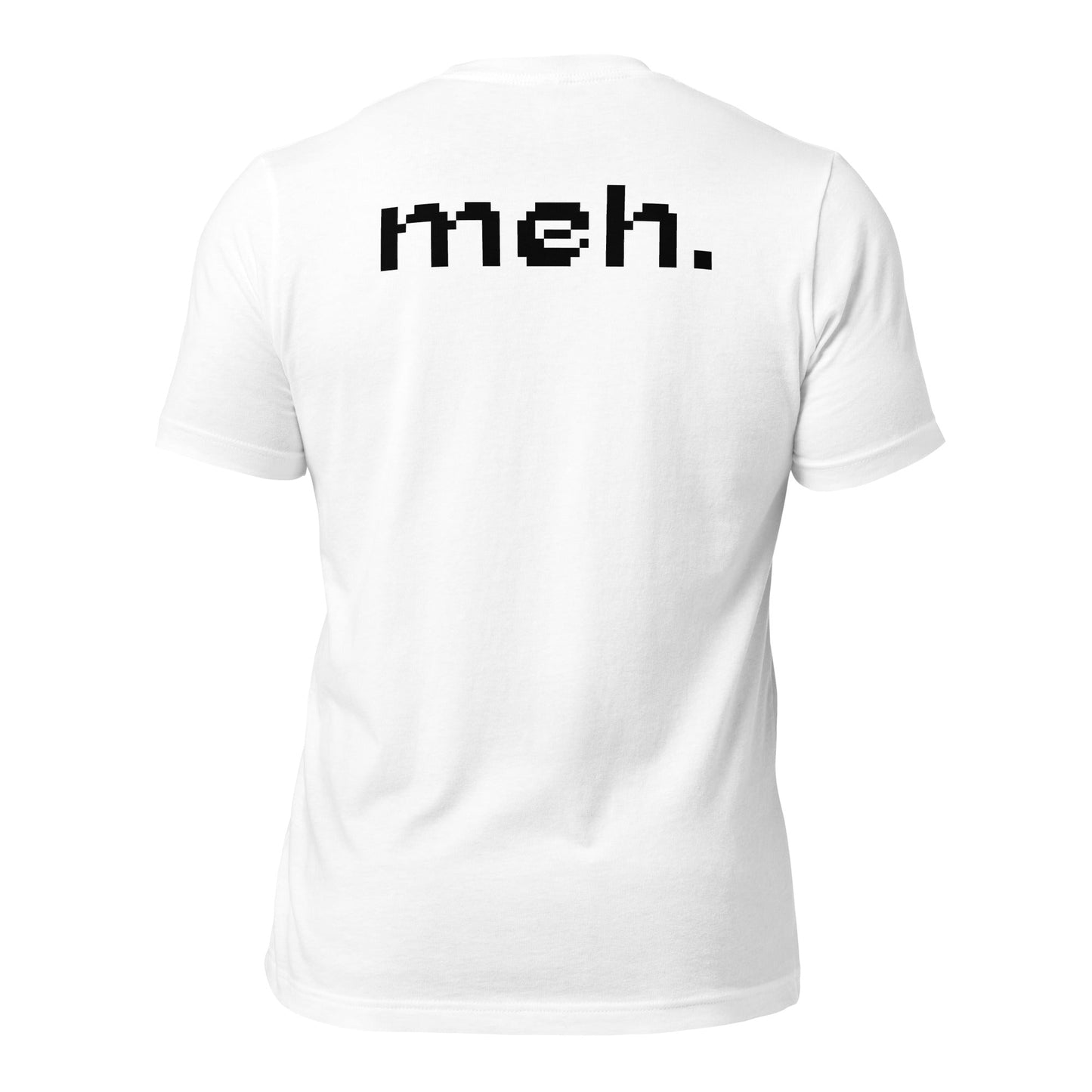 Meh - Unisex t-shirt (back print) by DarkByteGear