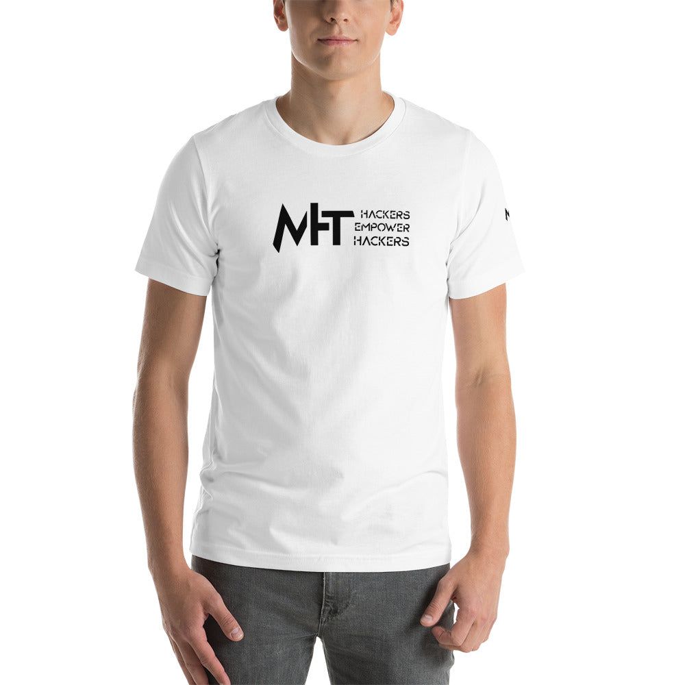 MHT - hackers empower hackers - Short-sleeve unisex t-shirt by DarkByteGear
