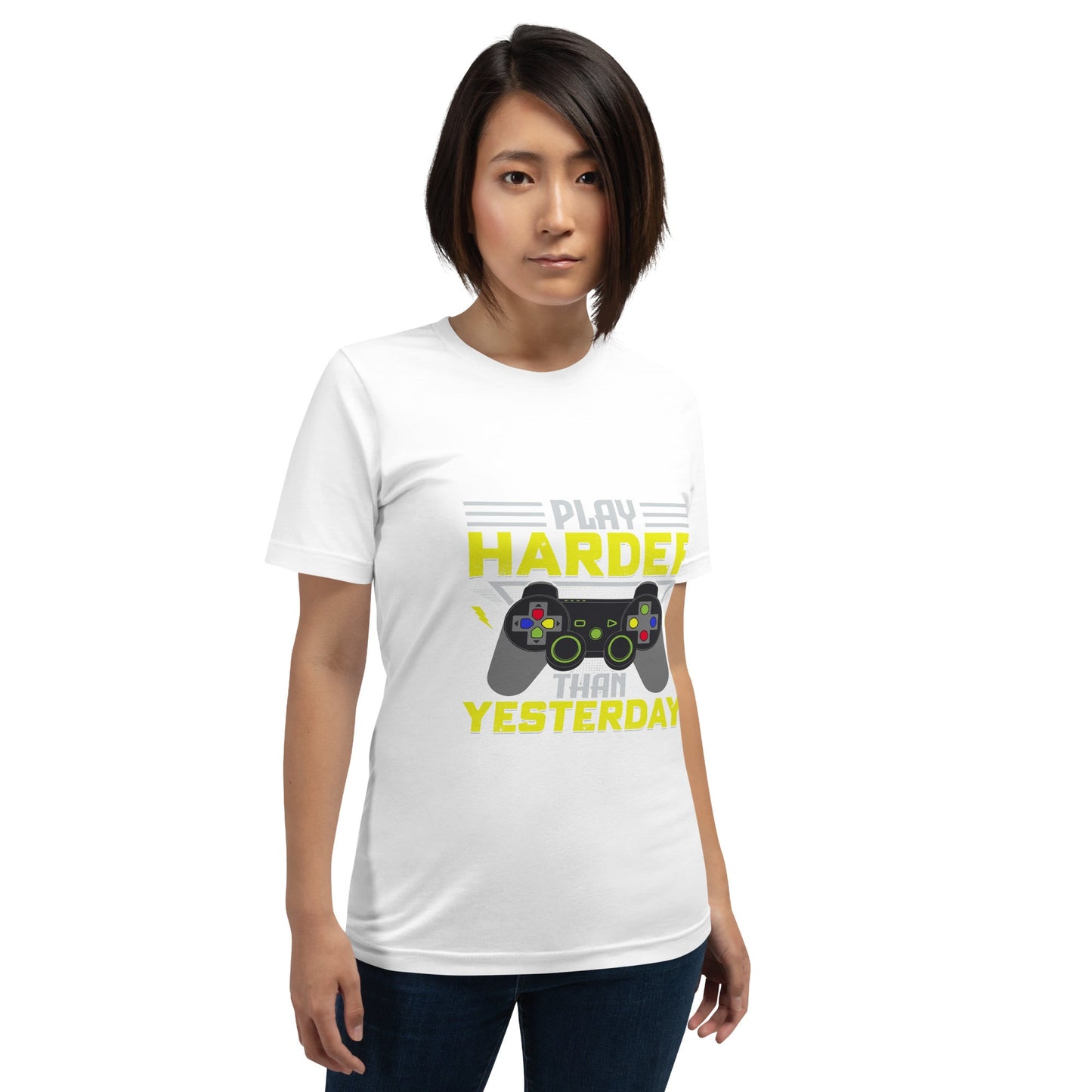 Play harder than Yesterday - Unisex t-shirt by DarkByteGear