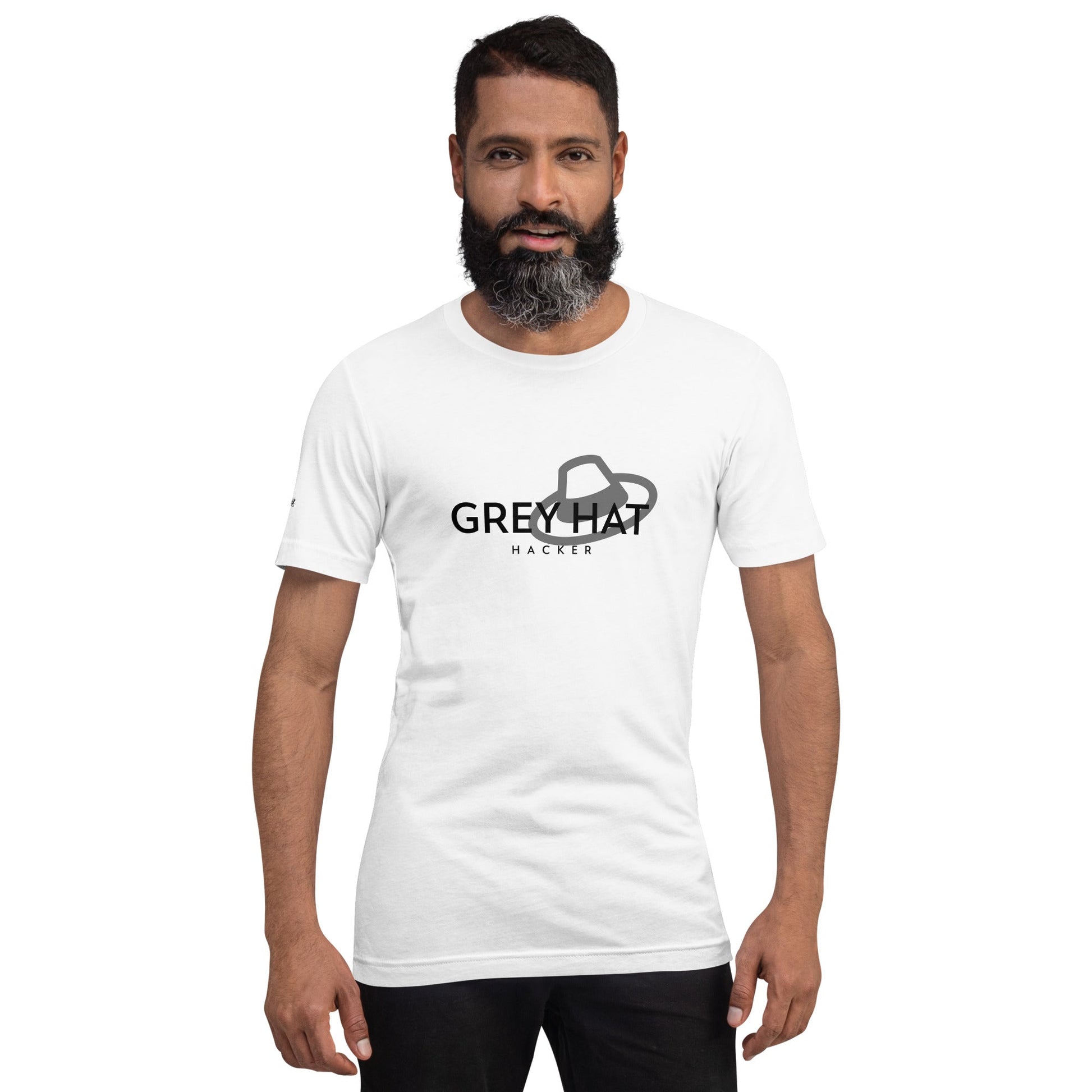 Grey Hat Hacker - Short-Sleeve Unisex T-Shirt by DarkByteGear