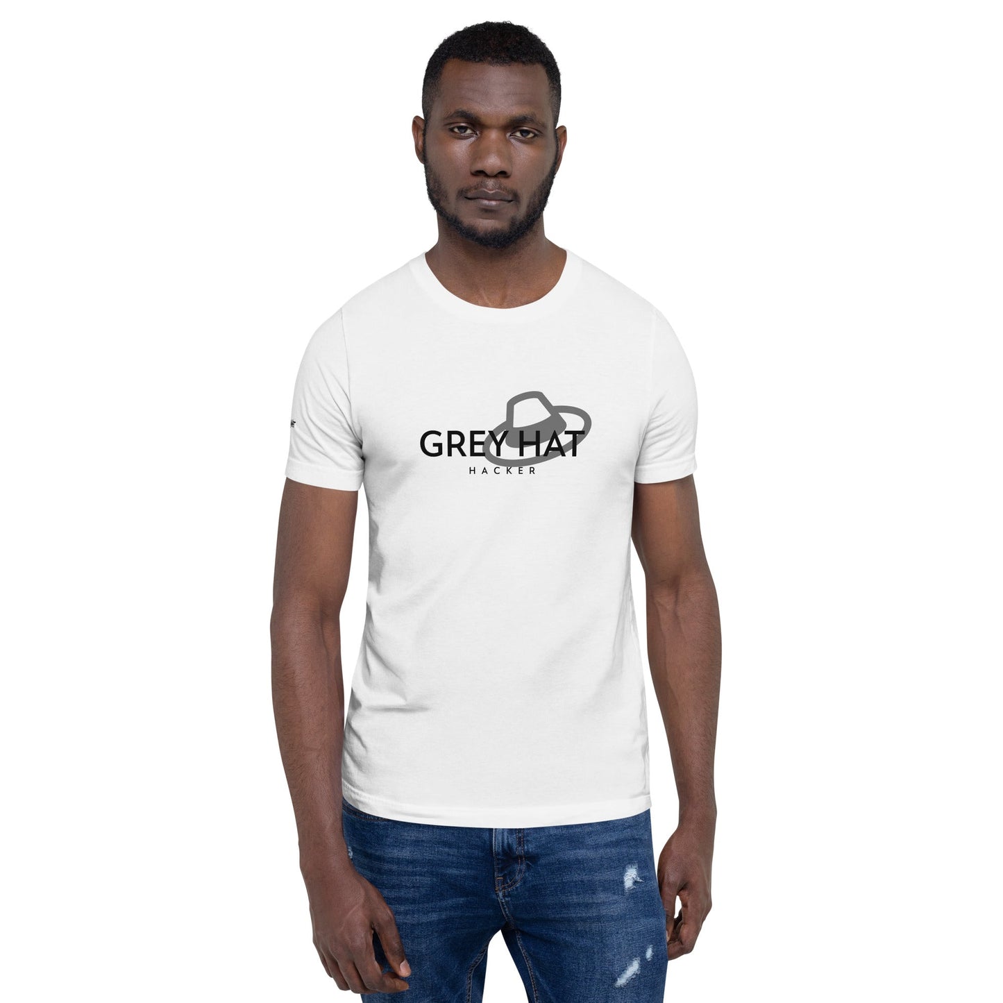 Grey Hat Hacker - Short-Sleeve Unisex T-Shirt by DarkByteGear