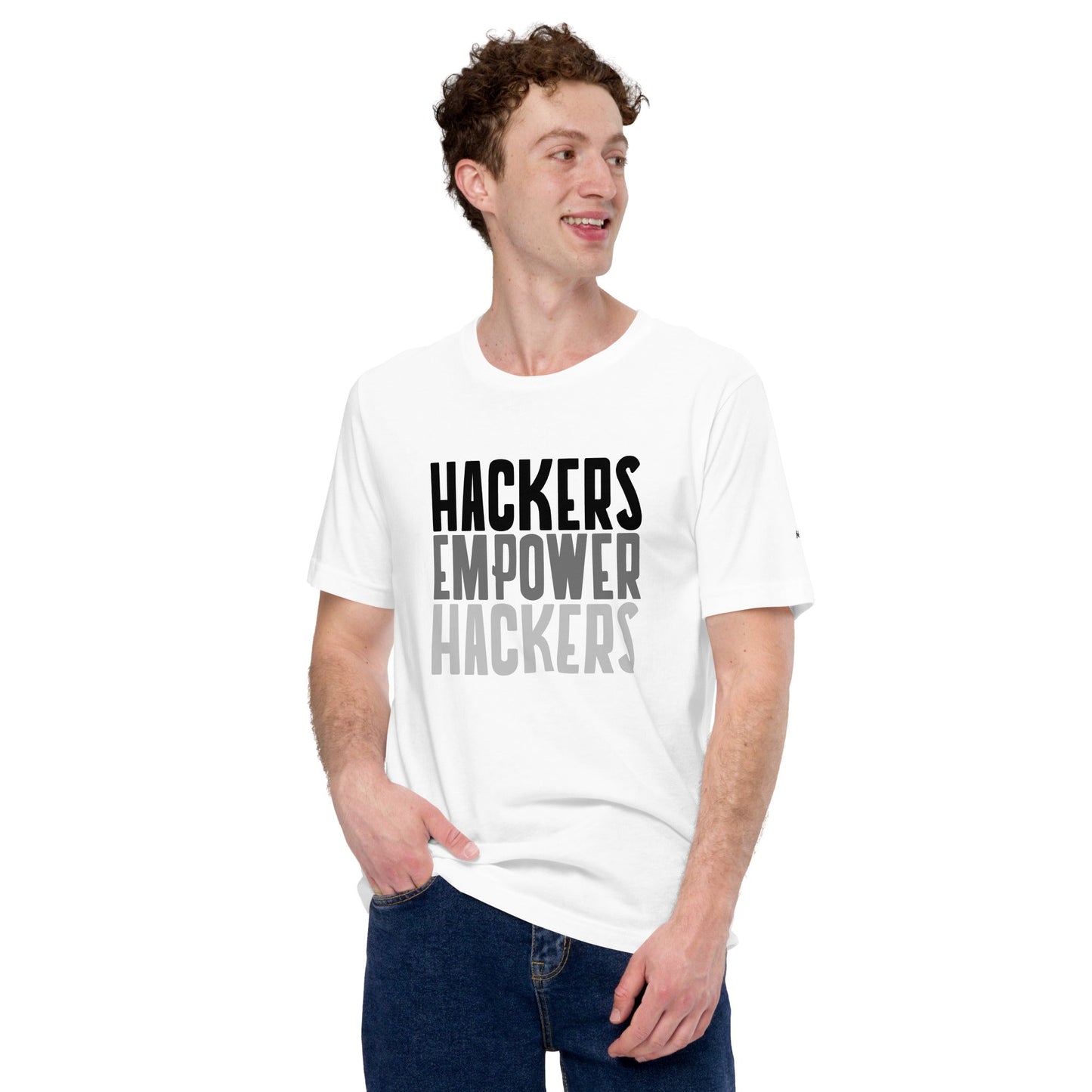 Hackers Empower Hackers - Unisex t-shirt by DarkByteGear