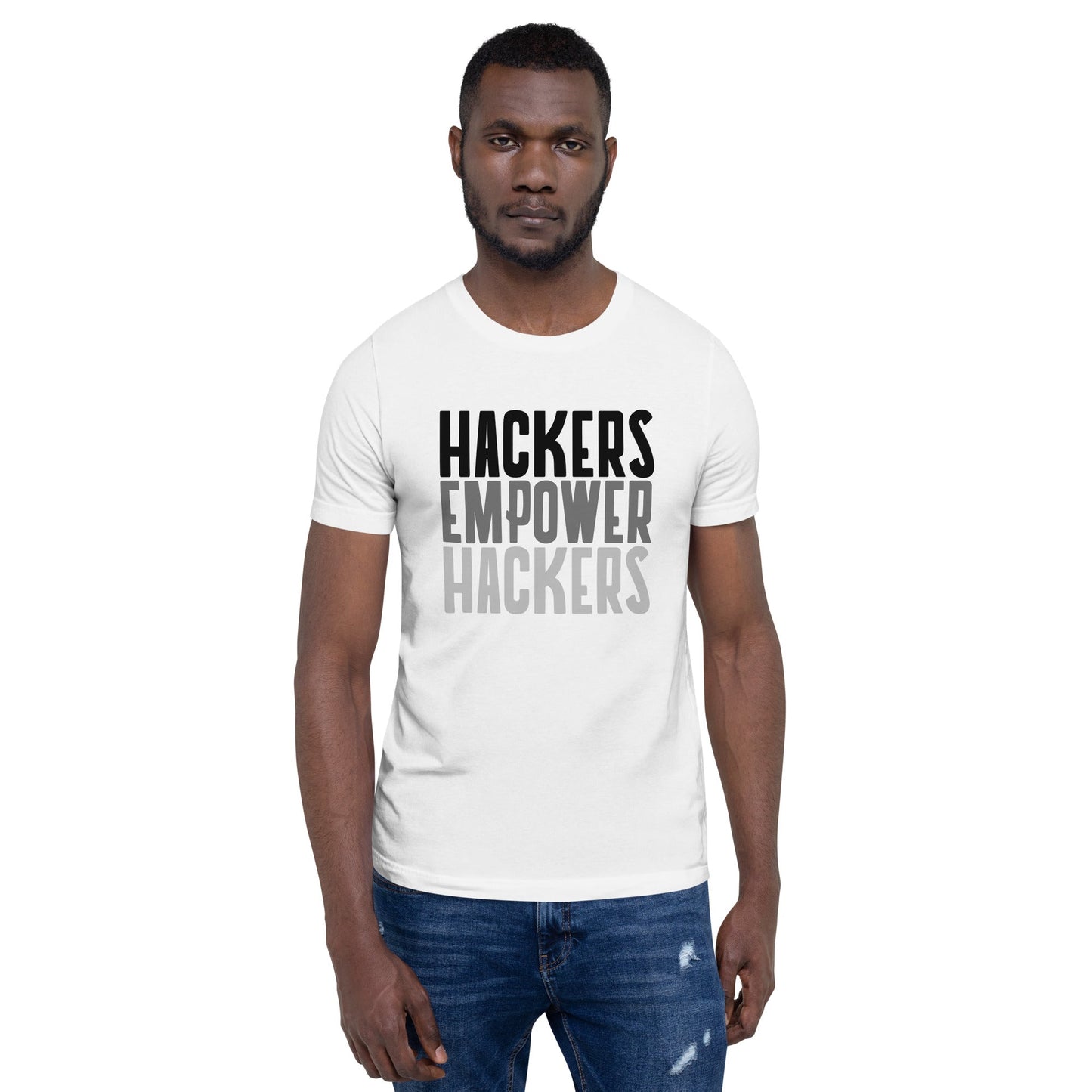 Hackers Empower Hackers - Unisex t-shirt by DarkByteGear