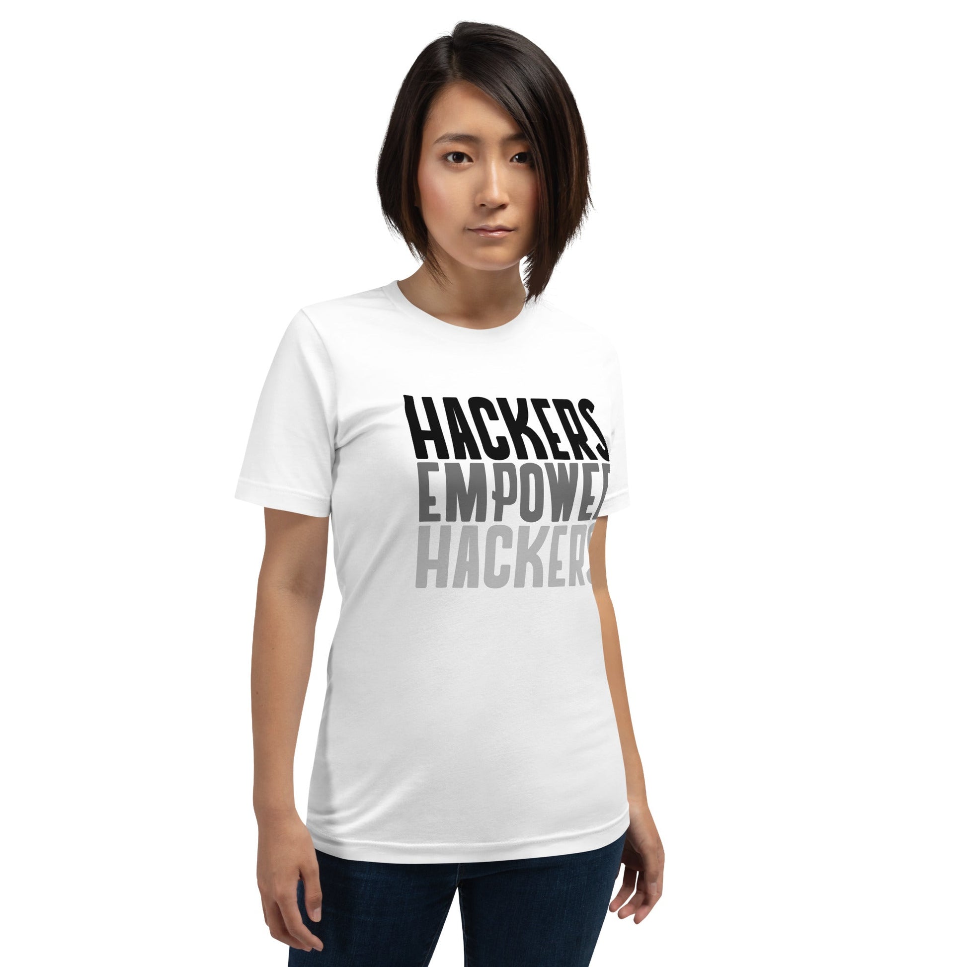 Hackers Empower Hackers - Unisex t-shirt by DarkByteGear