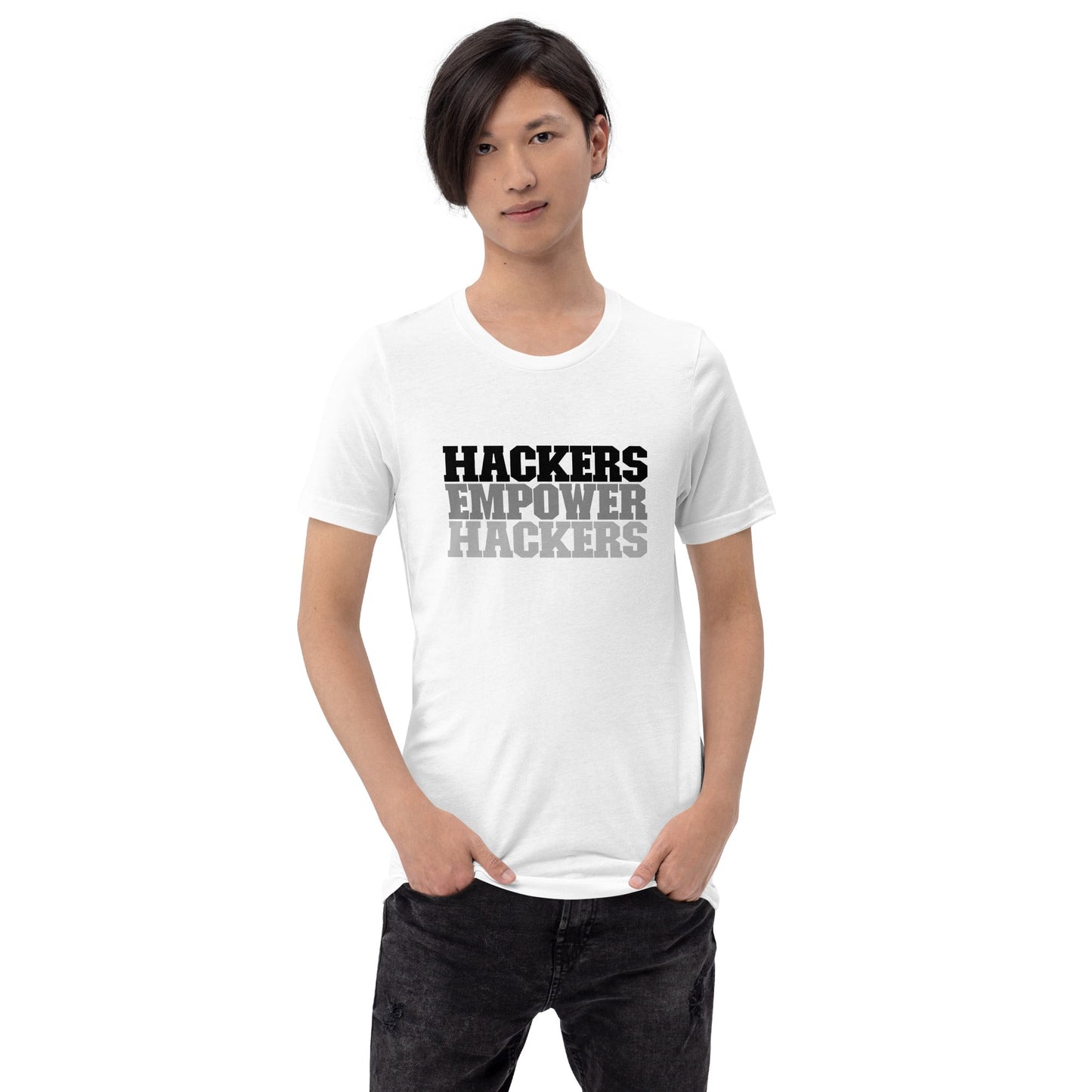 Hackers Empower Hackers V2 - Unisex t-shirt by DarkByteGear