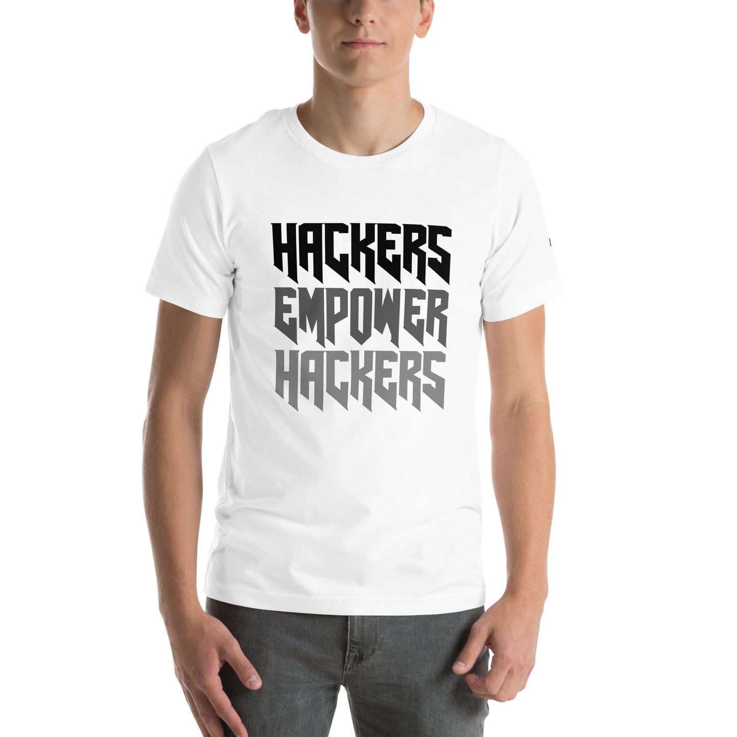 Hackers Empower Hackers V4 - Unisex t-shirt by DarkByteGear