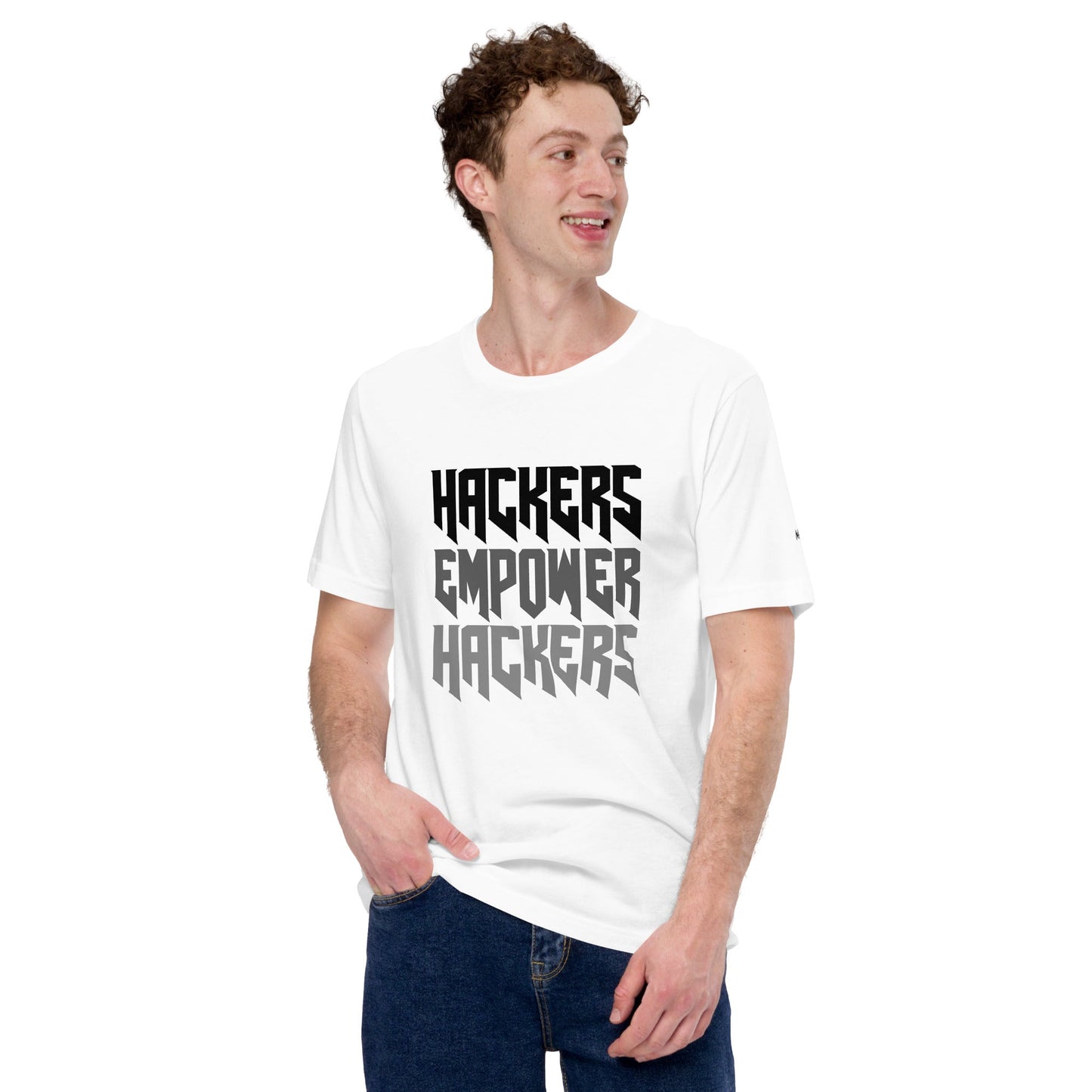 Hackers Empower Hackers V4 - Unisex t-shirt by DarkByteGear