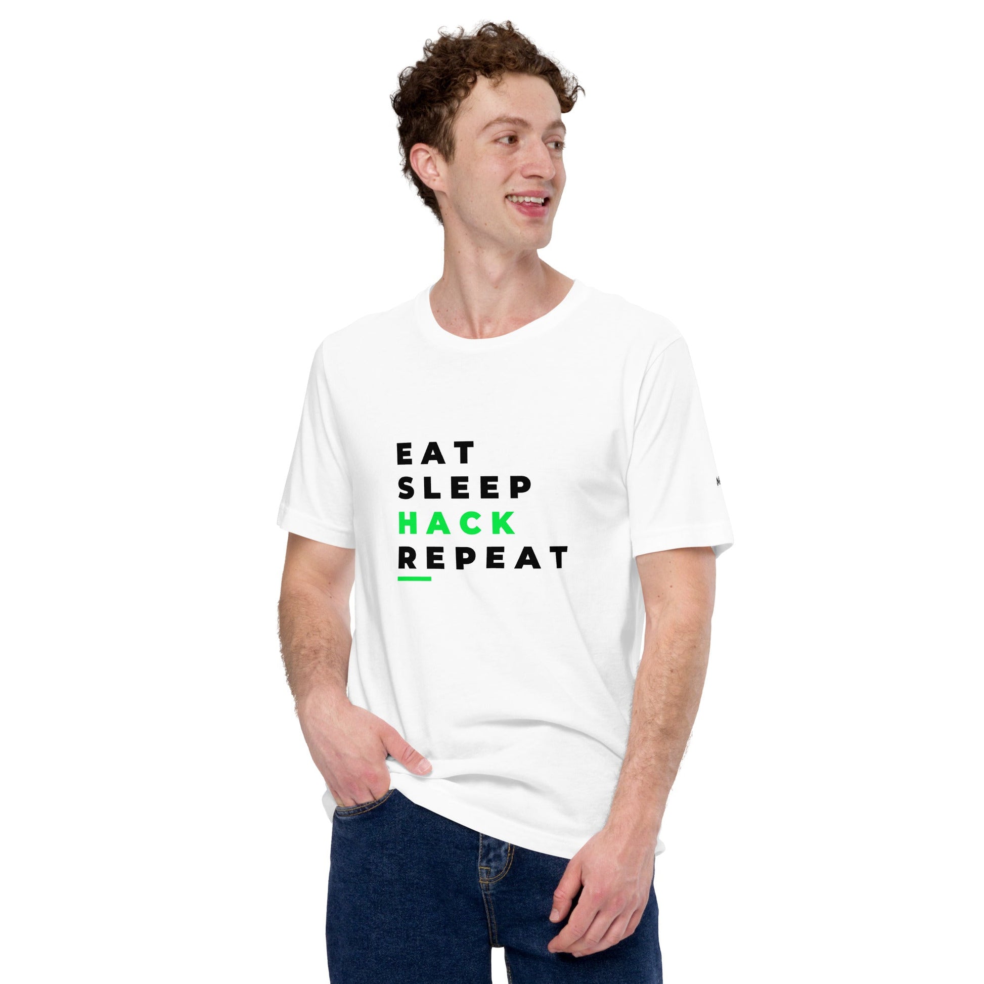 Eat, Sleep, Hack, Repeat V2 - Unisex t-shirt by DarkByteGear