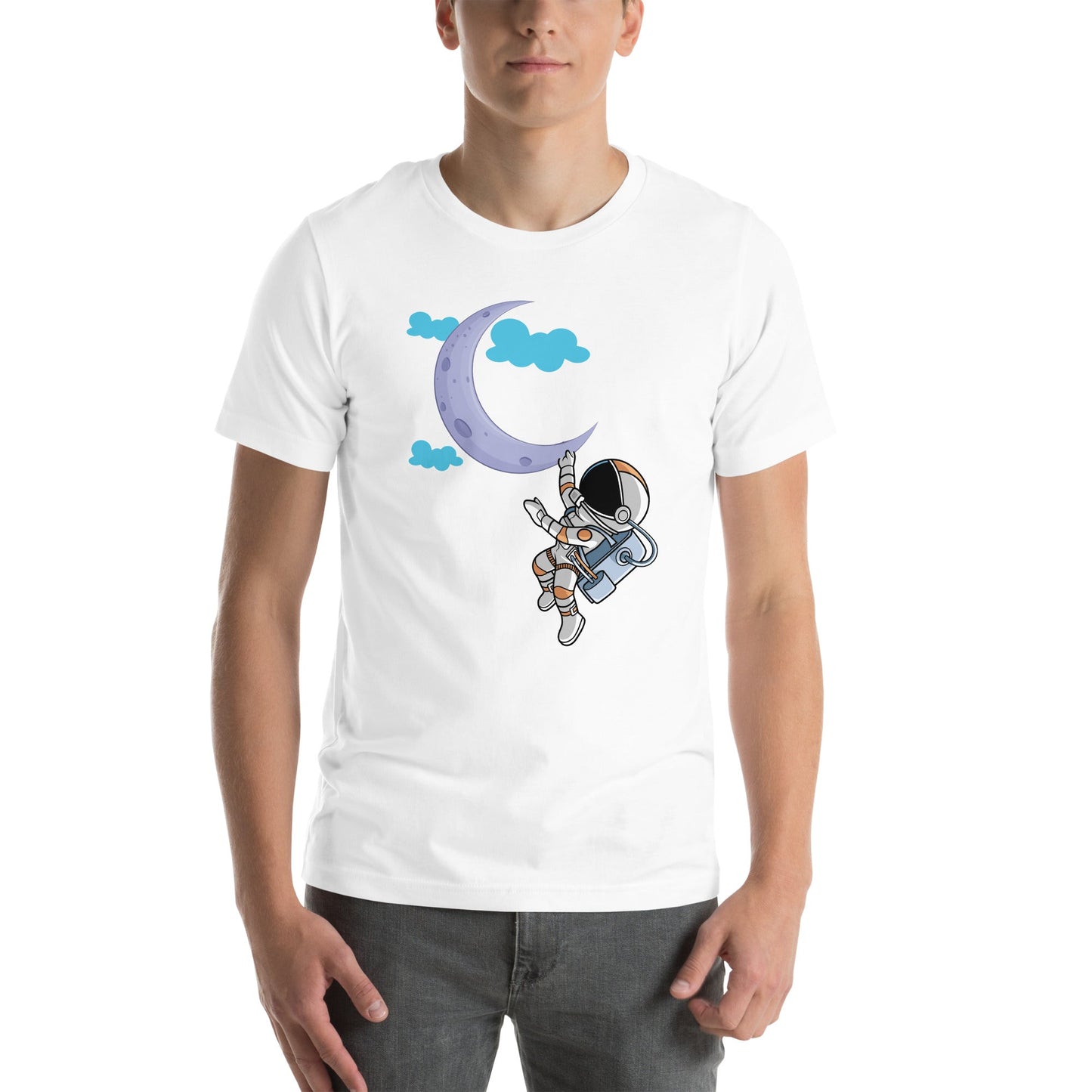 Full Moon Astronaut - Unisex t-shirt by DarkByteGear