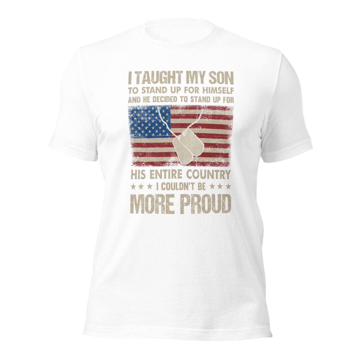 I Taught my son to Stand up for himself - Unisex t-shirt by DarkByteGear