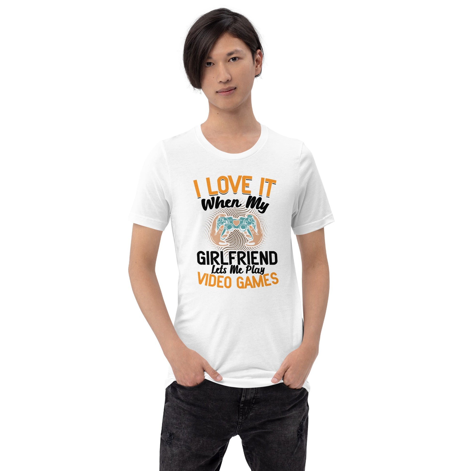 I love it when My Girlfriend Let me Play Videogames - Unisex t-shirt by DarkByteGear